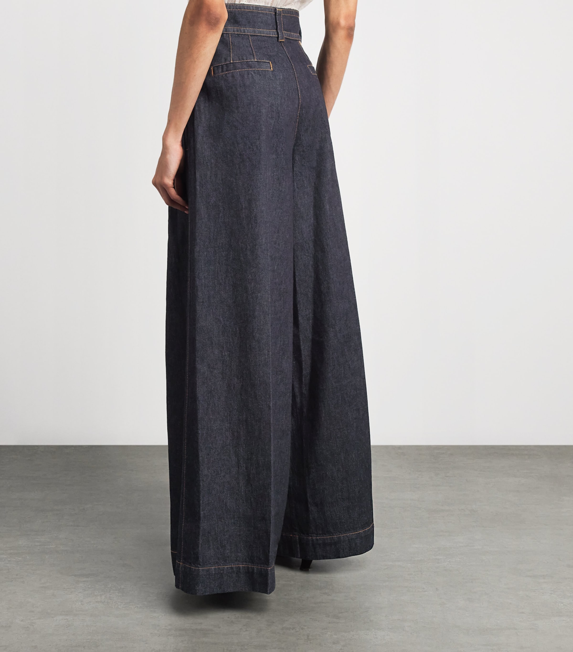 Zimmermann Womens Valiant Flared Jeans Onyx Blue Image 5