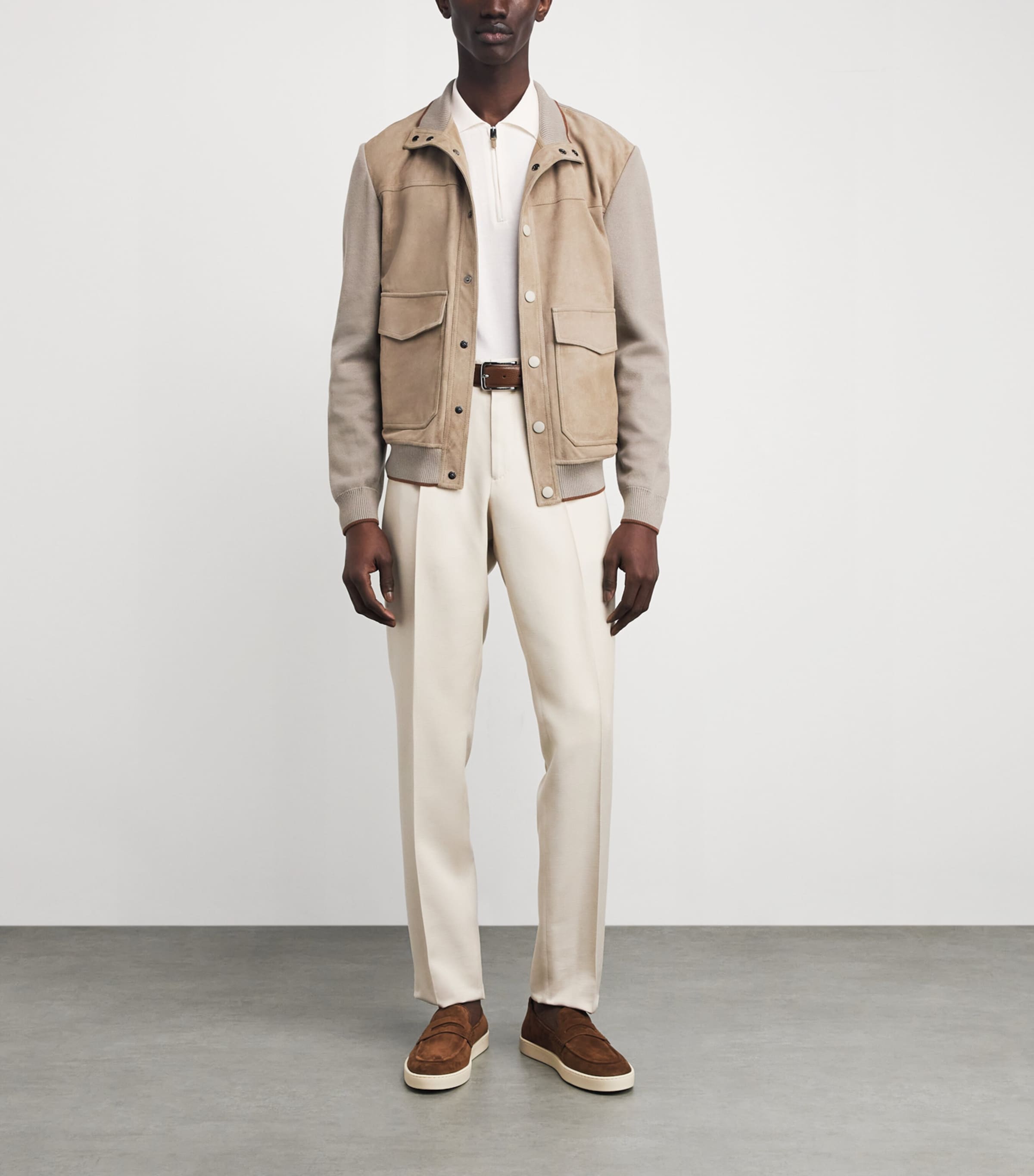 Cotton Zipped Polo Shirt 1 Image 2