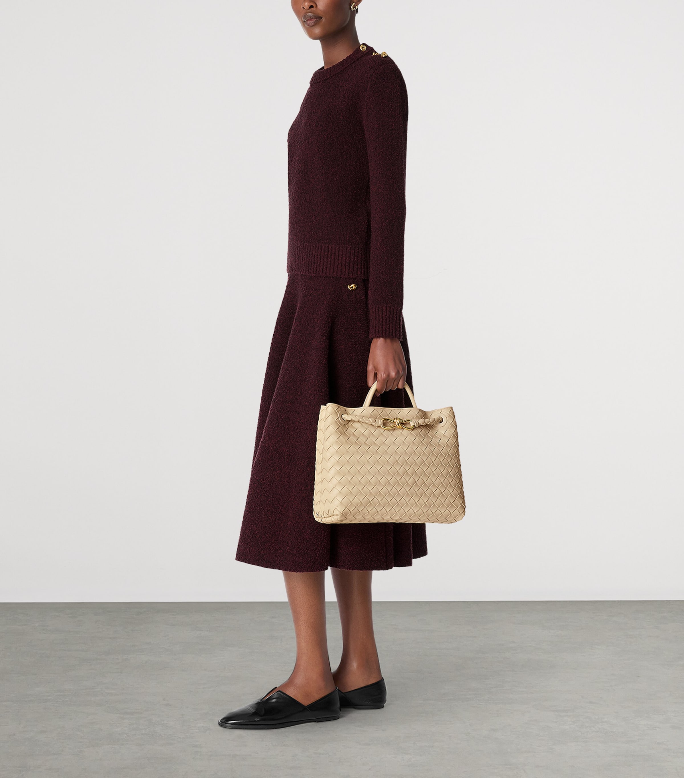 Medium Leather Andiamo Shoulder Bag 9713 Image 6