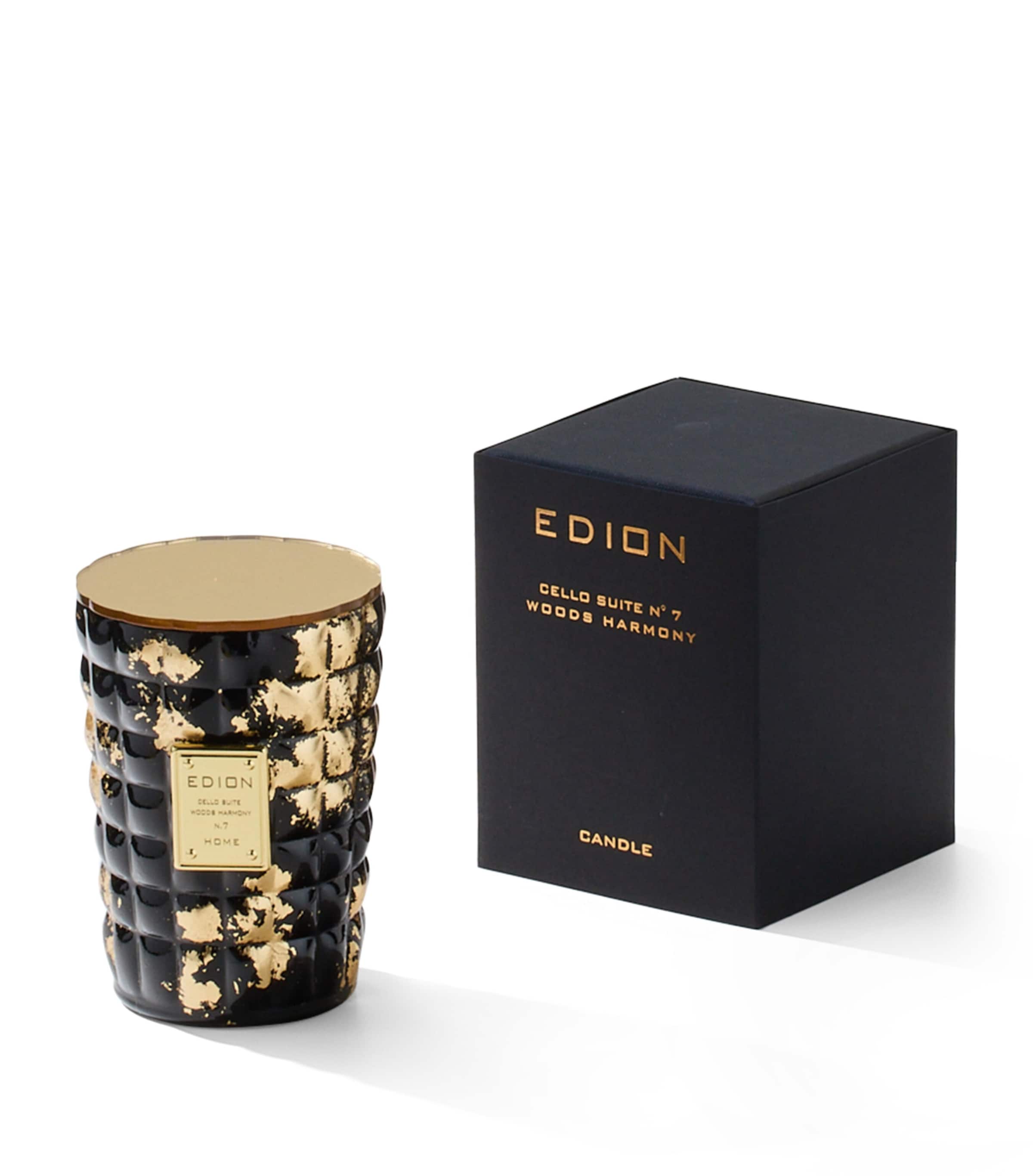 EDION Cello Suite No.7 Wood Harmony Candle (300g) Gold Image 1
