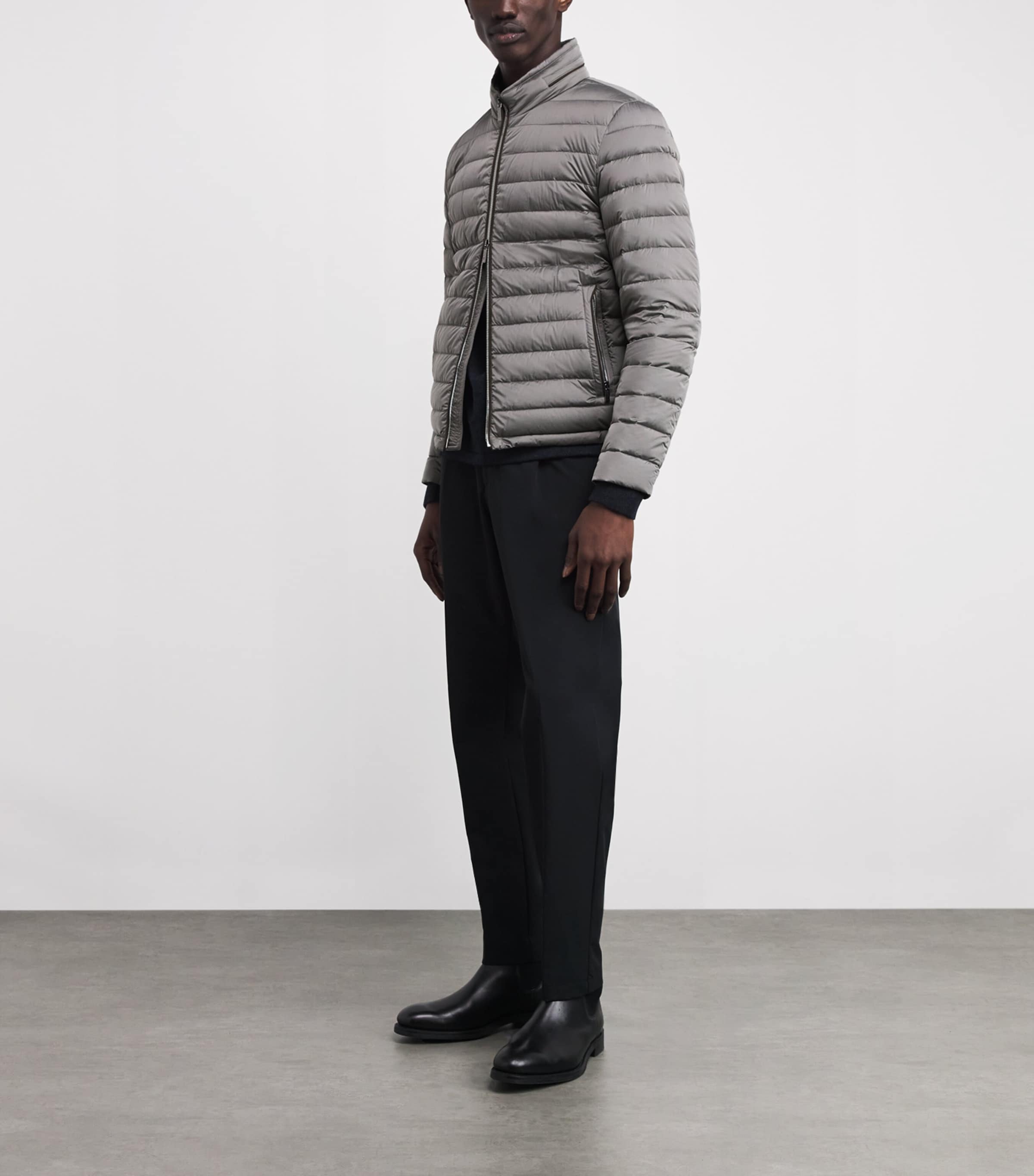 Quilted Alec-S3C Puffer Jacket OYSTER U0534 Image 2