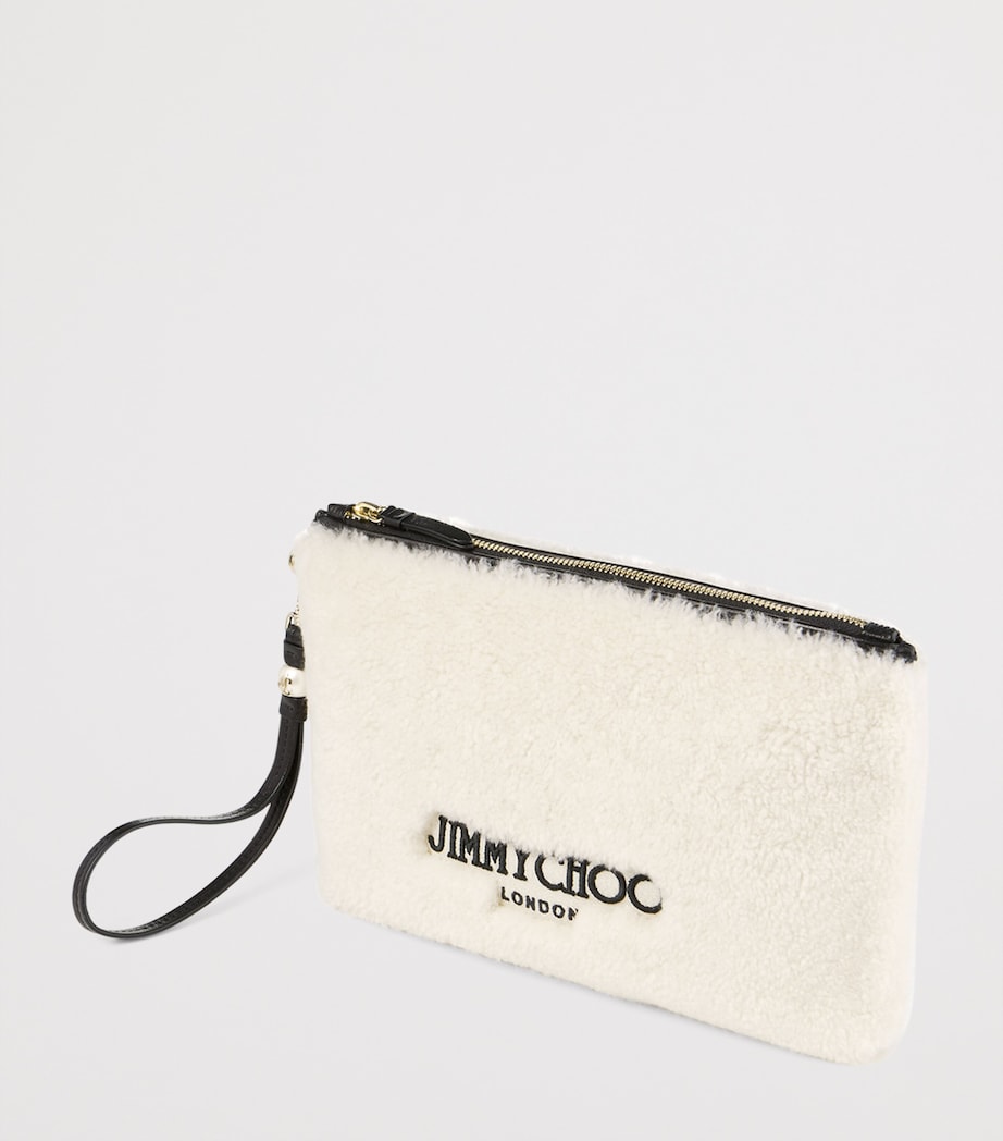 Shearling Logo Pouch NATURAL/BLACK Image 3