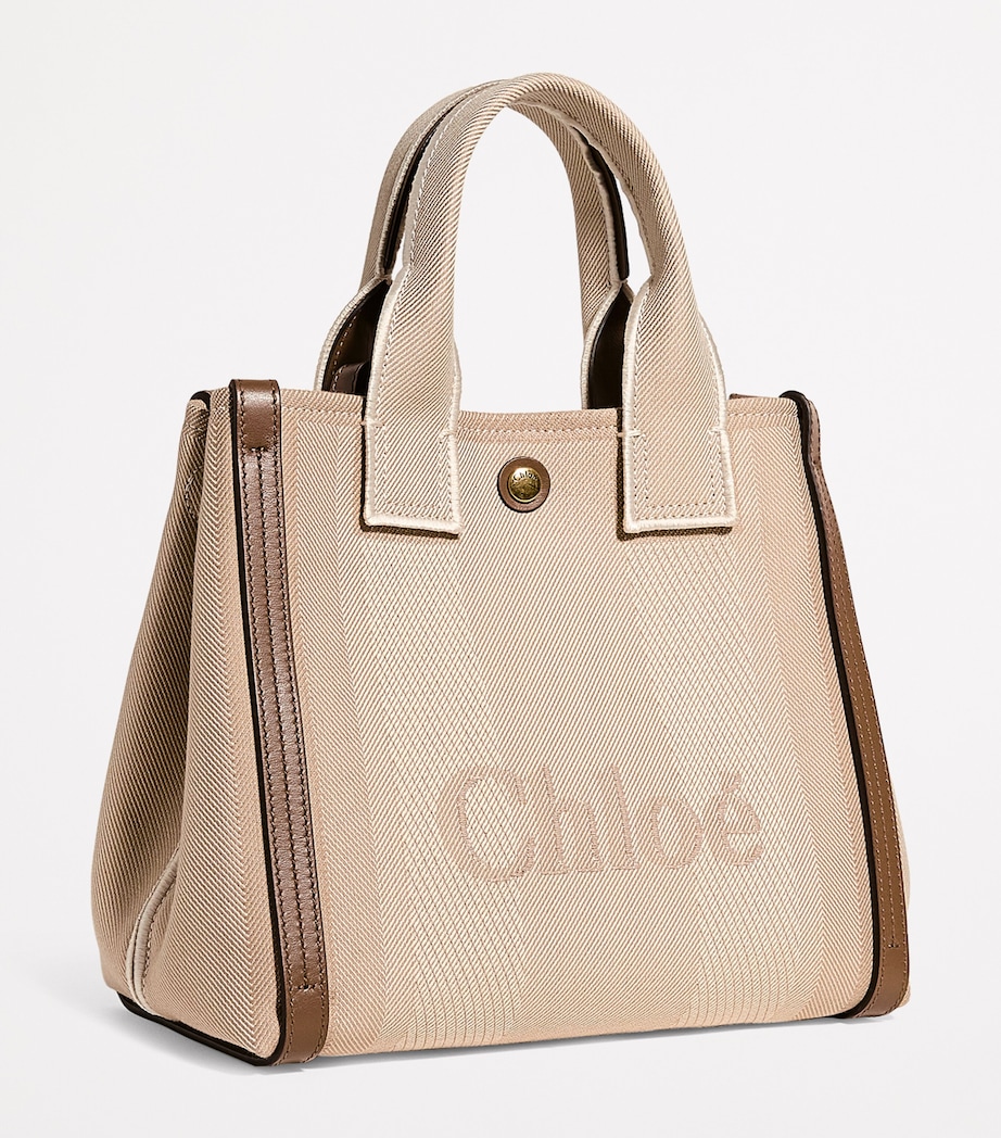 Small Canvas Carry Tote Bag VEGETAL BEIGE Image 3