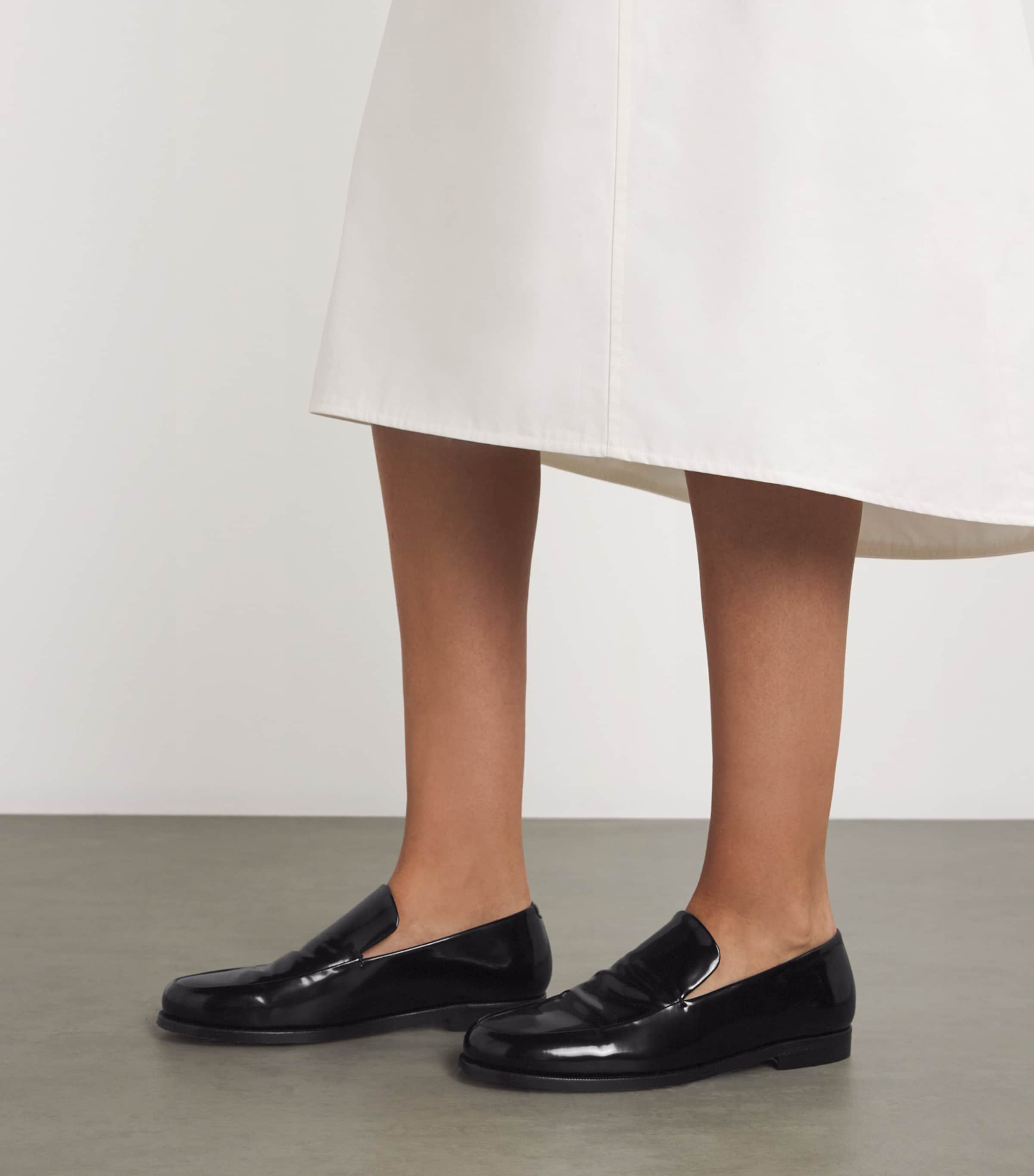khaite カイト　Alessio レザーローファー Khaite Alessio leather loafers Khaite