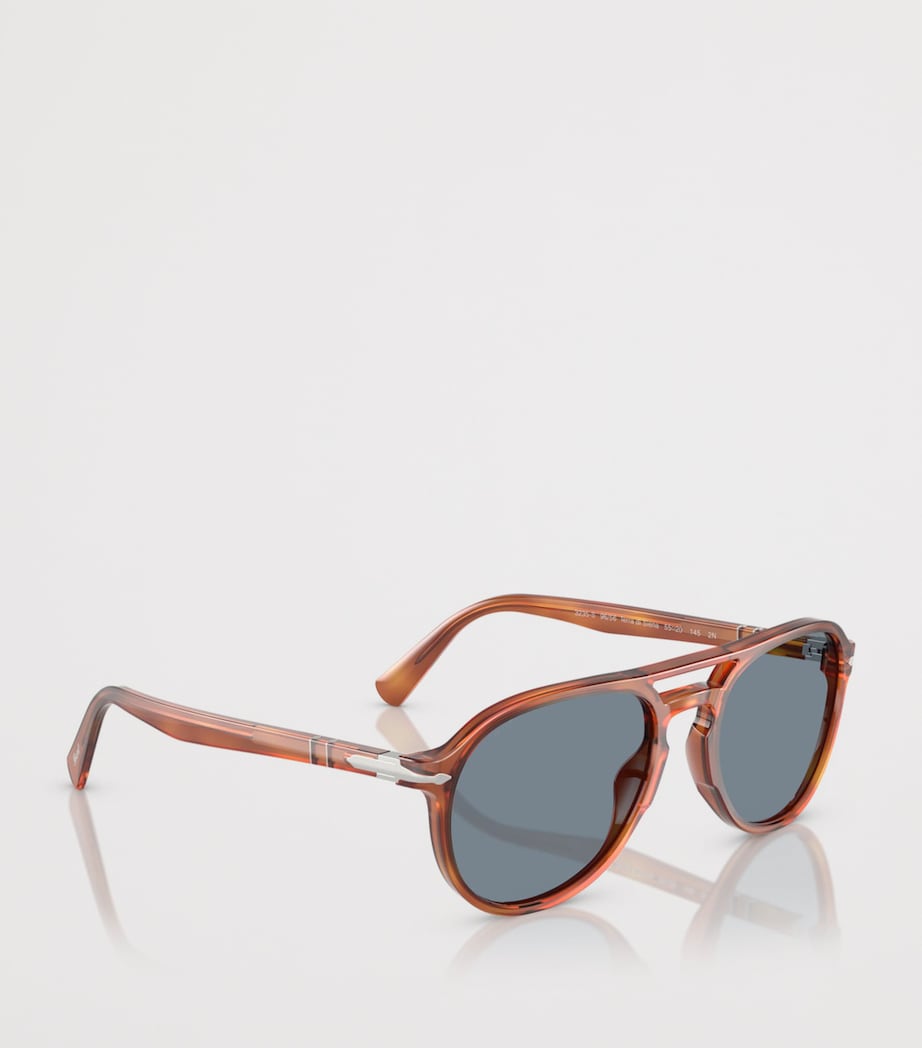 Persol Acetate Pilot Sunglasses Brown Image 6