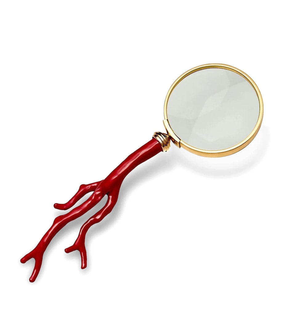 L'Objet Gold-Plated Coral Magnifying Glass Image 2