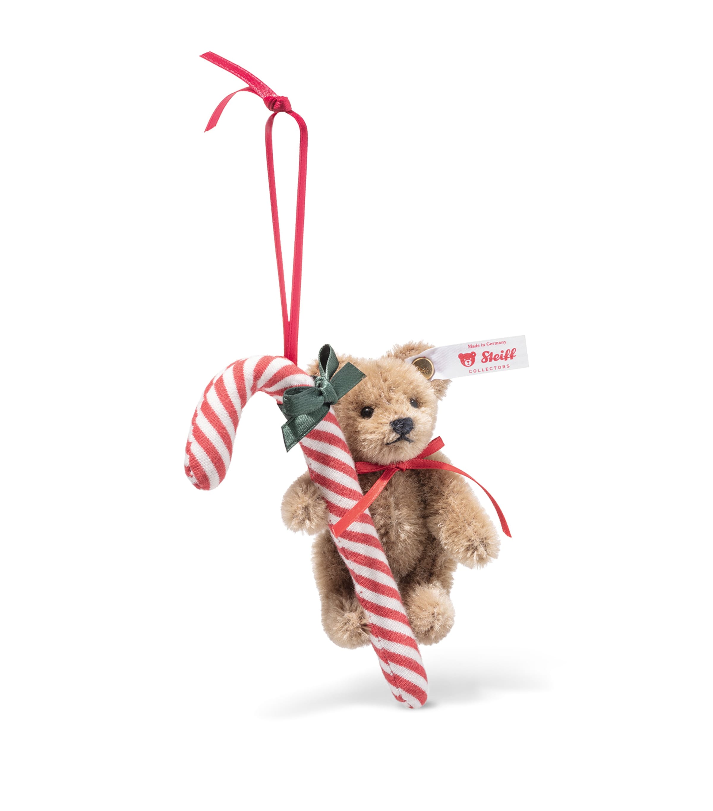 Steiff Teddy Bear Candy Cane Tree Decoration Image 2