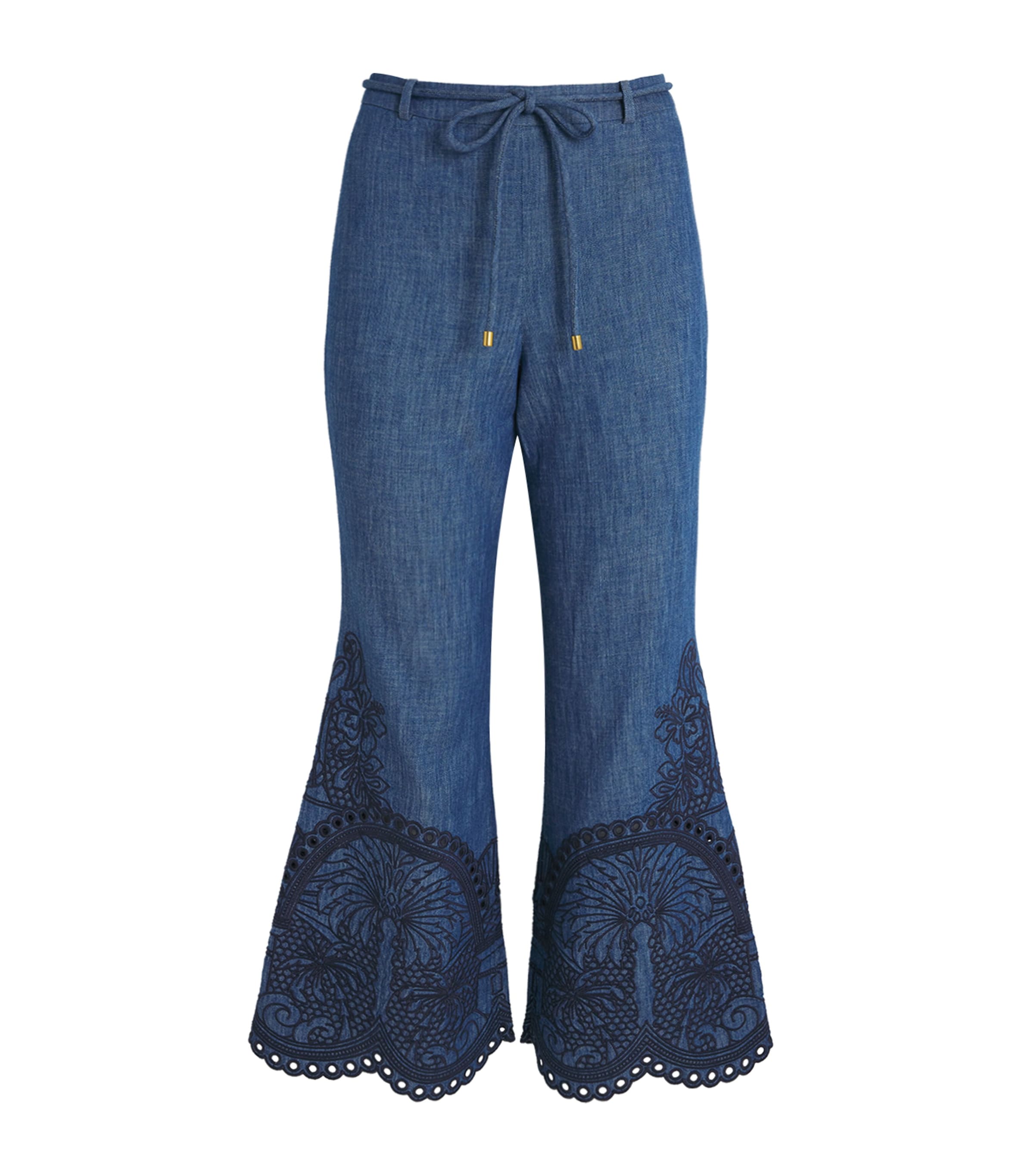 Zimmermann Denim Coco Flared Trousers