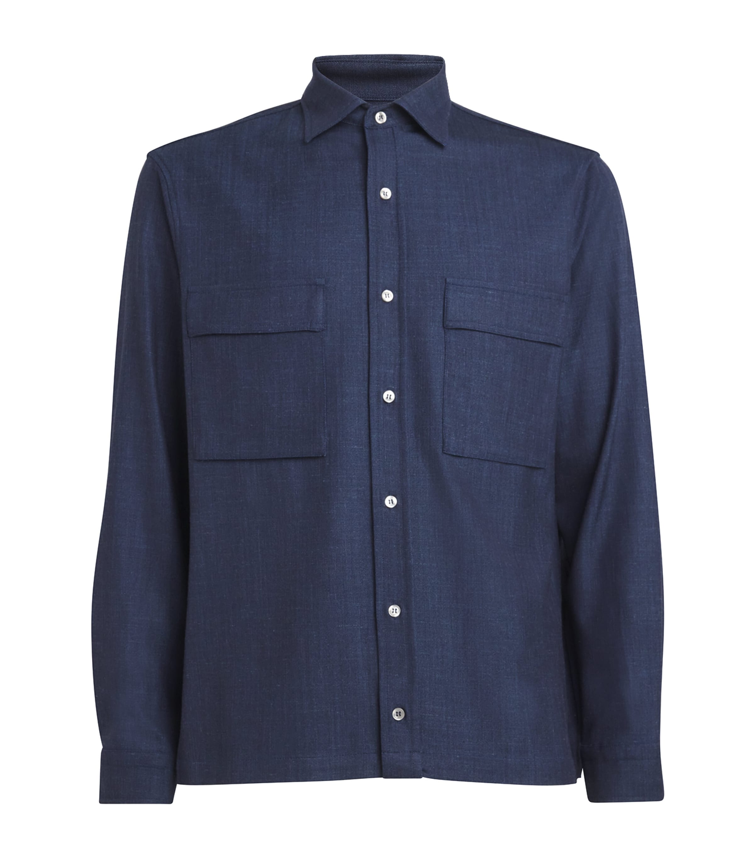 PAUL & SHARK VIRGIN WOOL-BLEND SHIRT