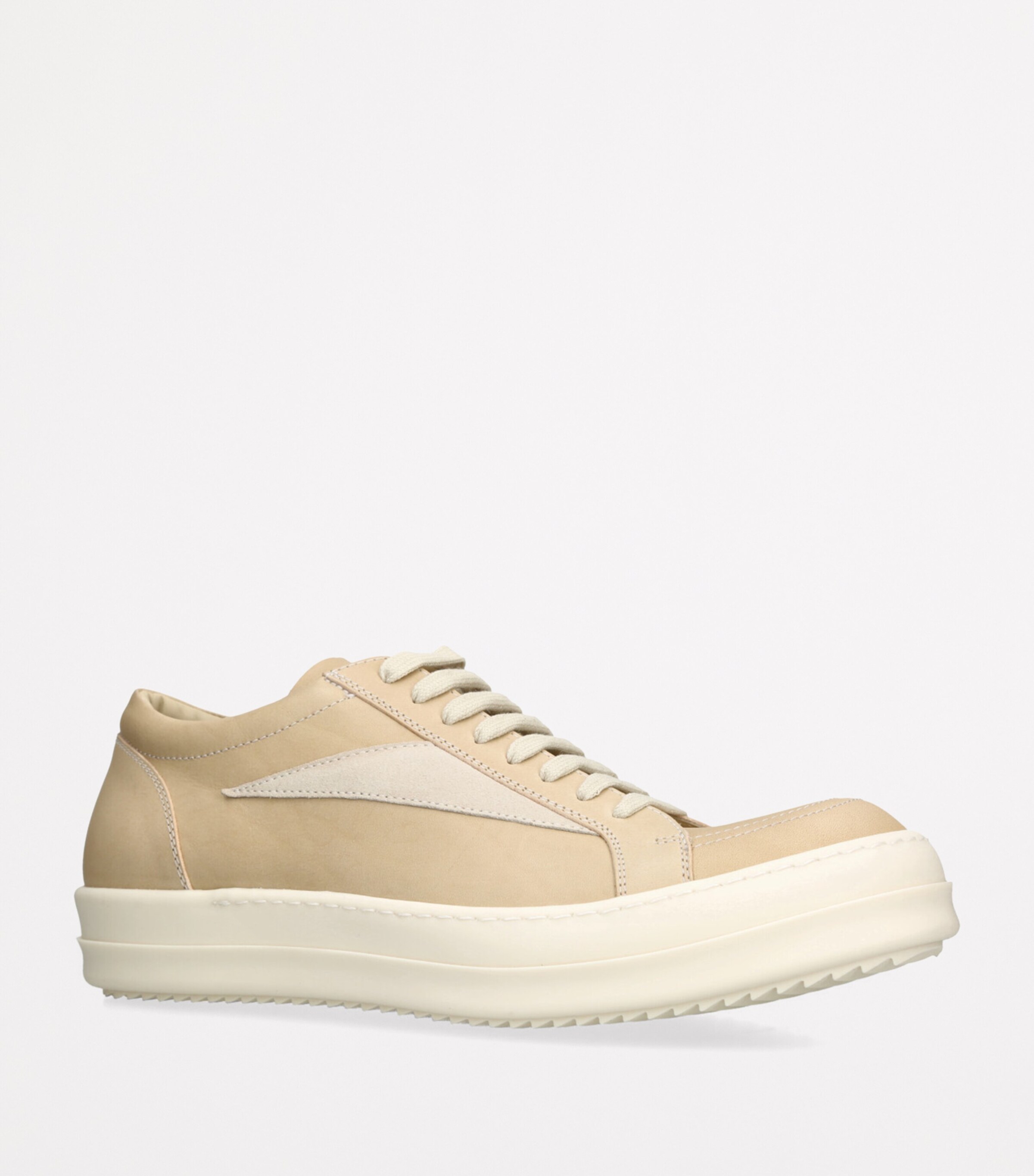 Leather Vintage Low-Top Sneakers CREAM COMB Image 3
