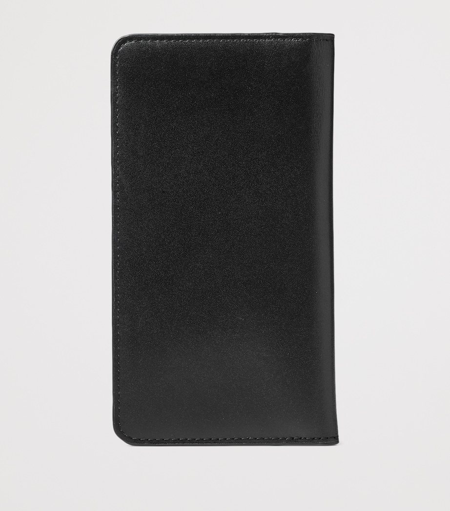 Aspinal Of London Leather Long Wallet Black Image 2