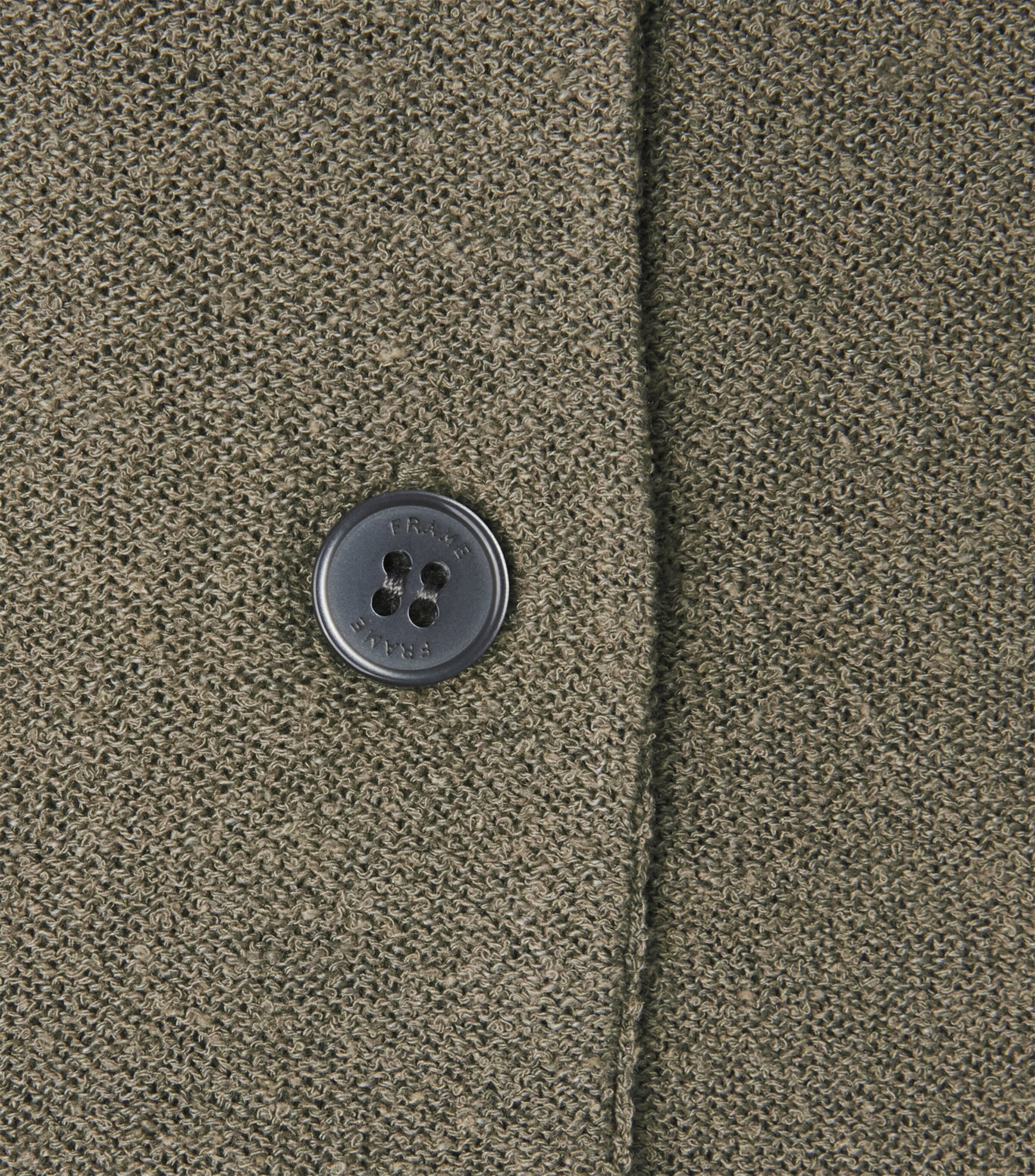 FRAME Mens Silk-Linen-Blend Overshirt Dsbg Image 6