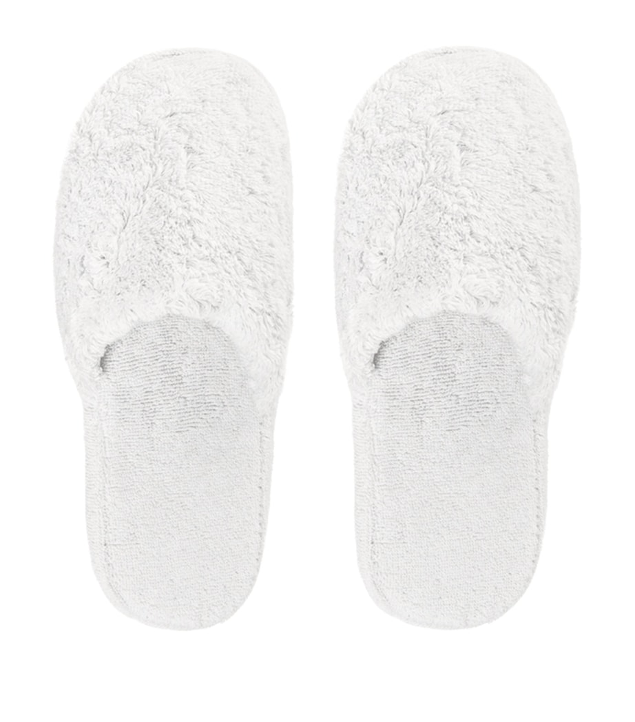GRACCIOZA Egyptian Cotton Egoist Slippers White Image 1
