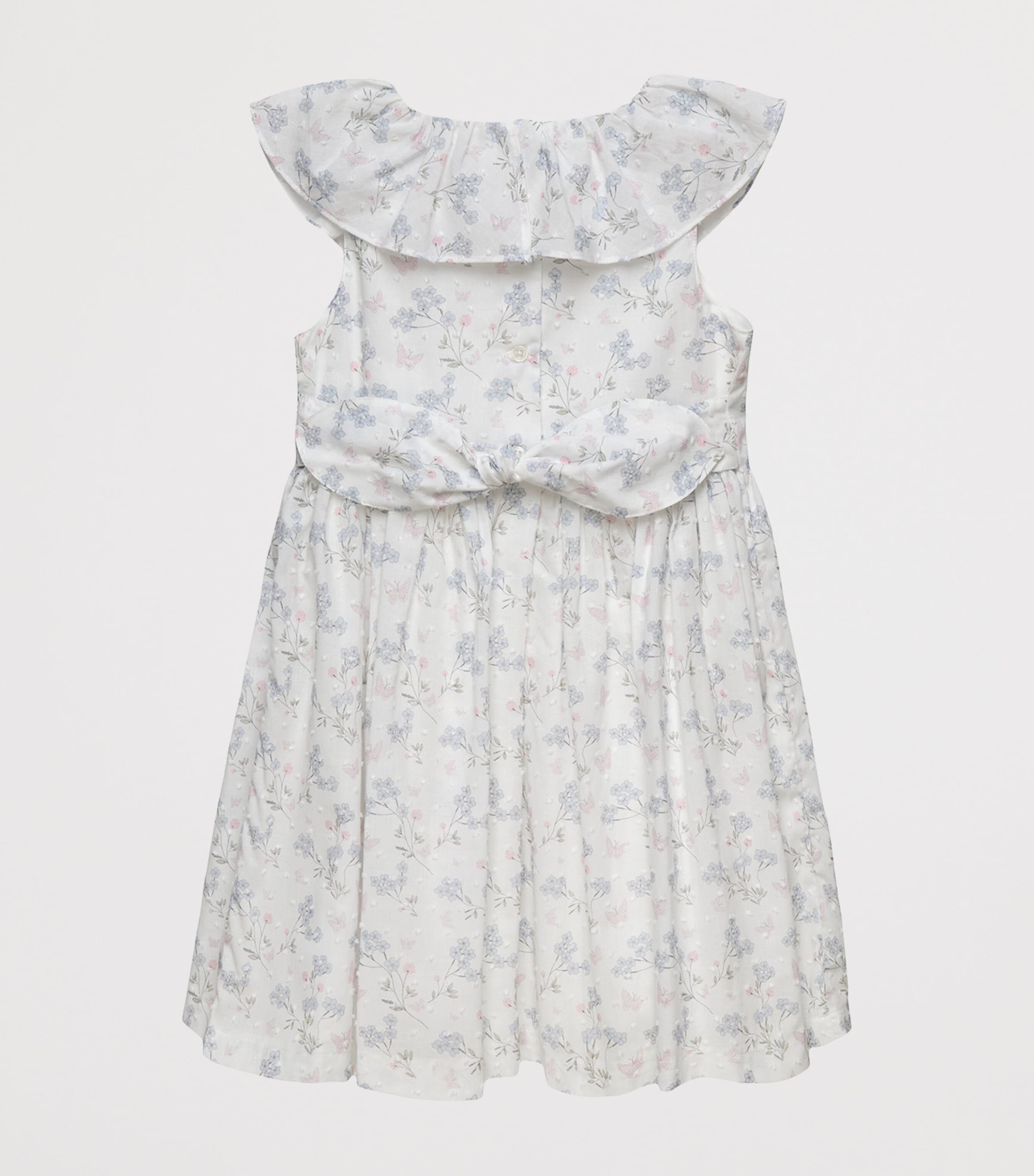 Trotters Butterfly Print Willow Dress (2-5 Years) White/multi Image 2