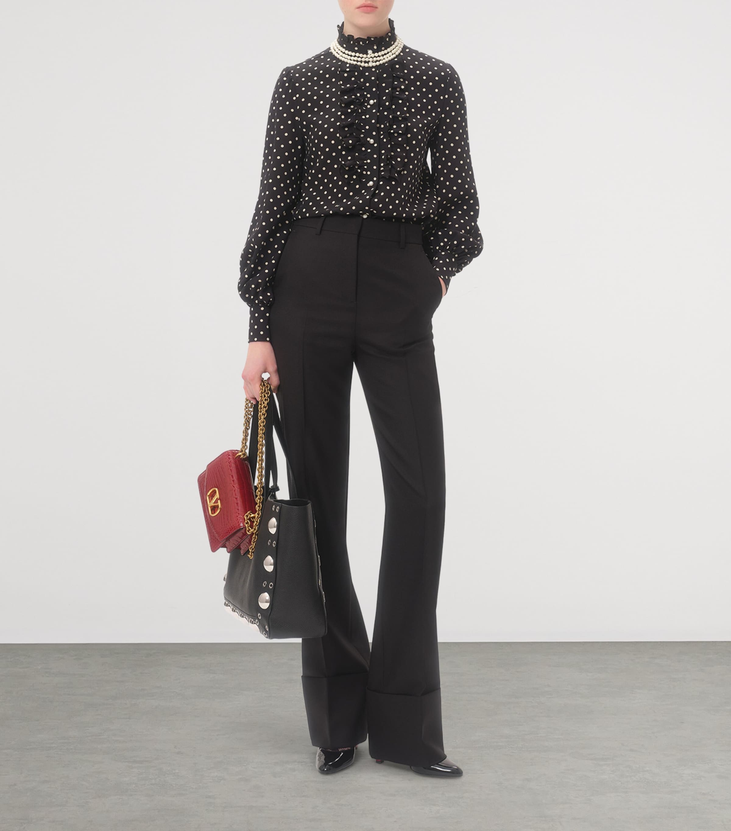 Silk Polka-Dot Blouse TB1 Image 3