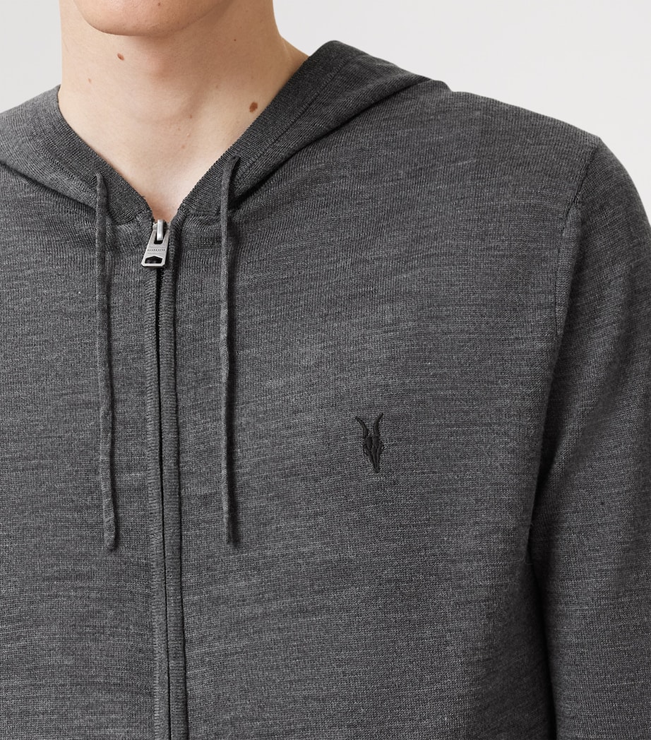 Merino Wool Mode Hoodie MONUMENT GREY Image 7