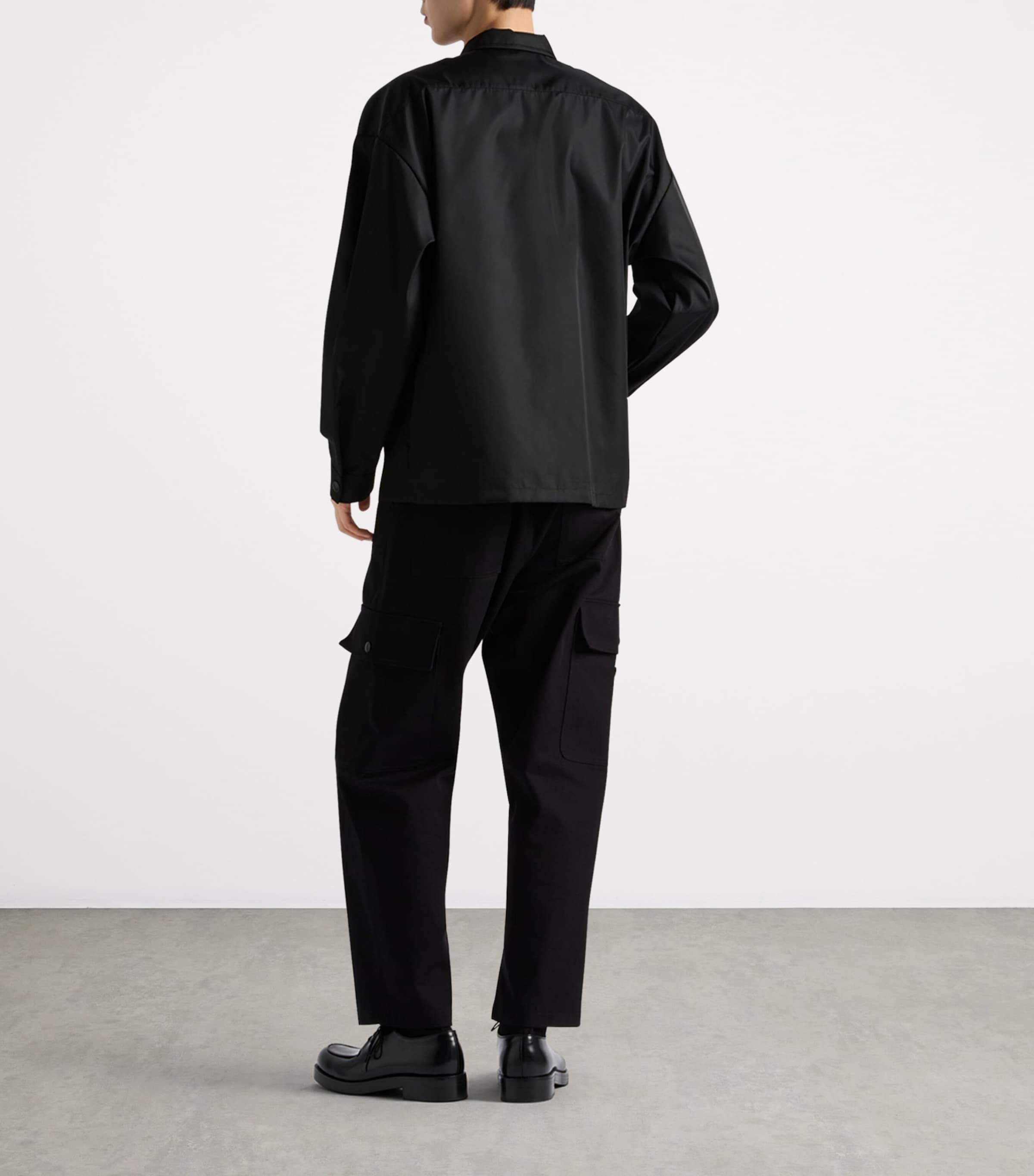 Re-Nylon Zip-Up Oversized Shirt F0002 Image 4