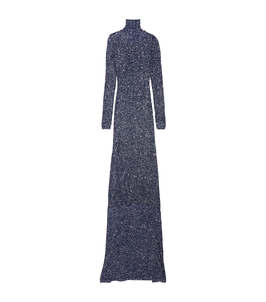 Sequin Rollneck Maxi Dress 8070 Image 2
