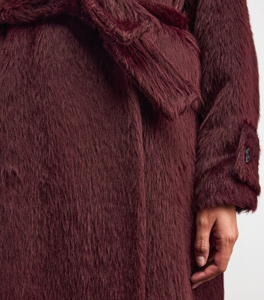 Alpaca-Virgin Wool Coat CHERRY Image 6