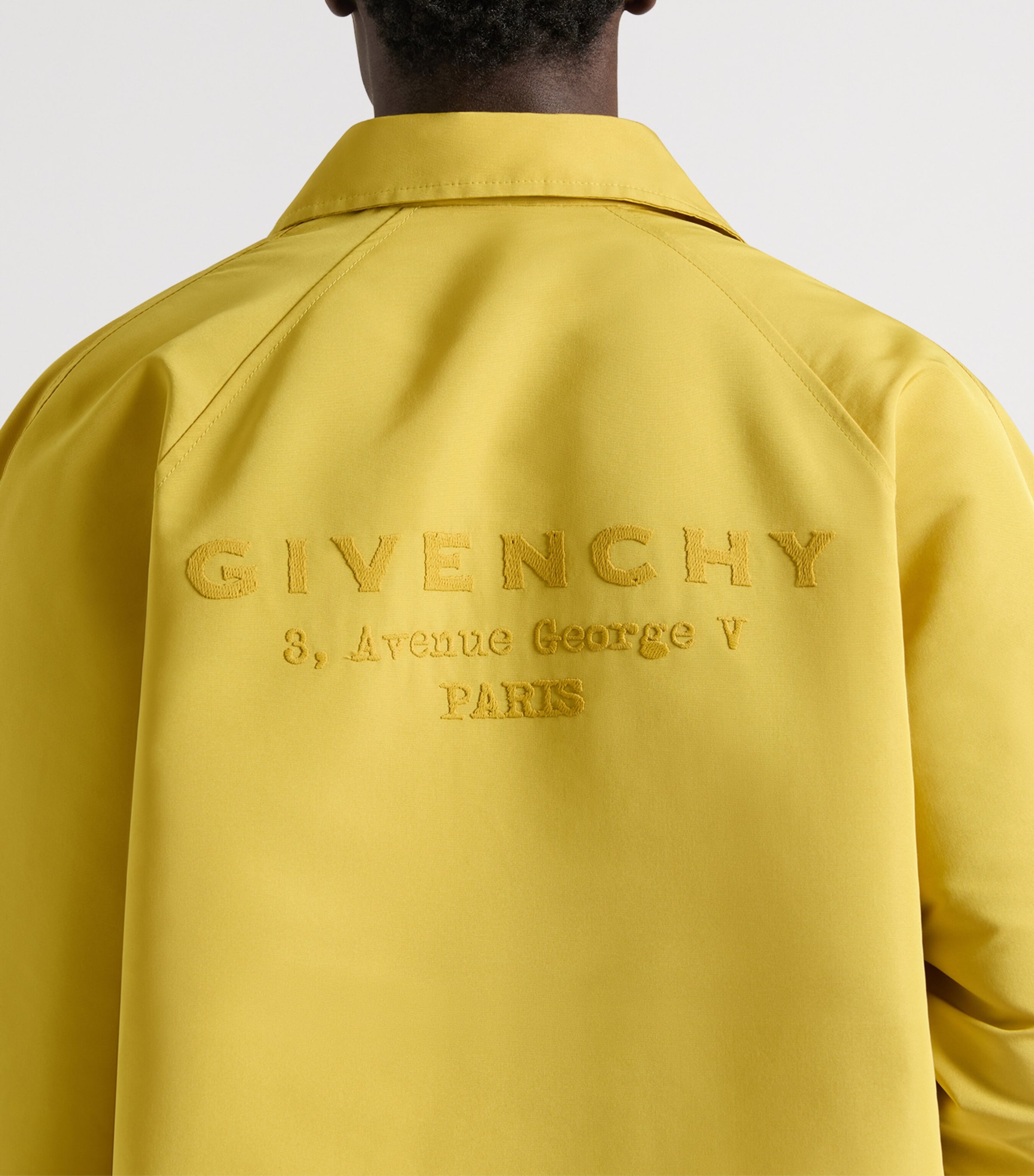 Faille Logo Coach Jacket MUSTARD Image 5