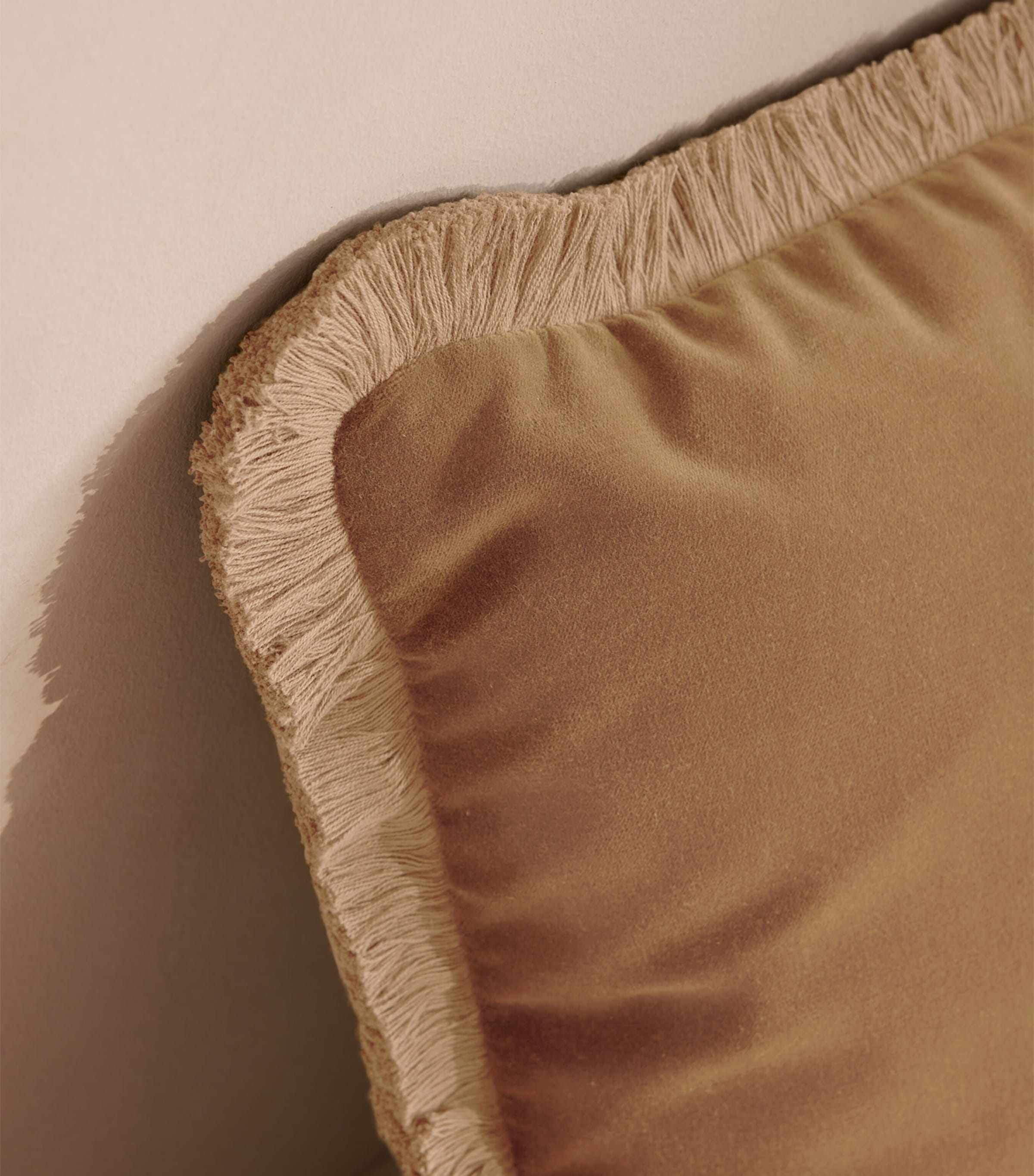 Velvet Margeaux Cushion (50cm x 50cm) CAMEL Image 3
