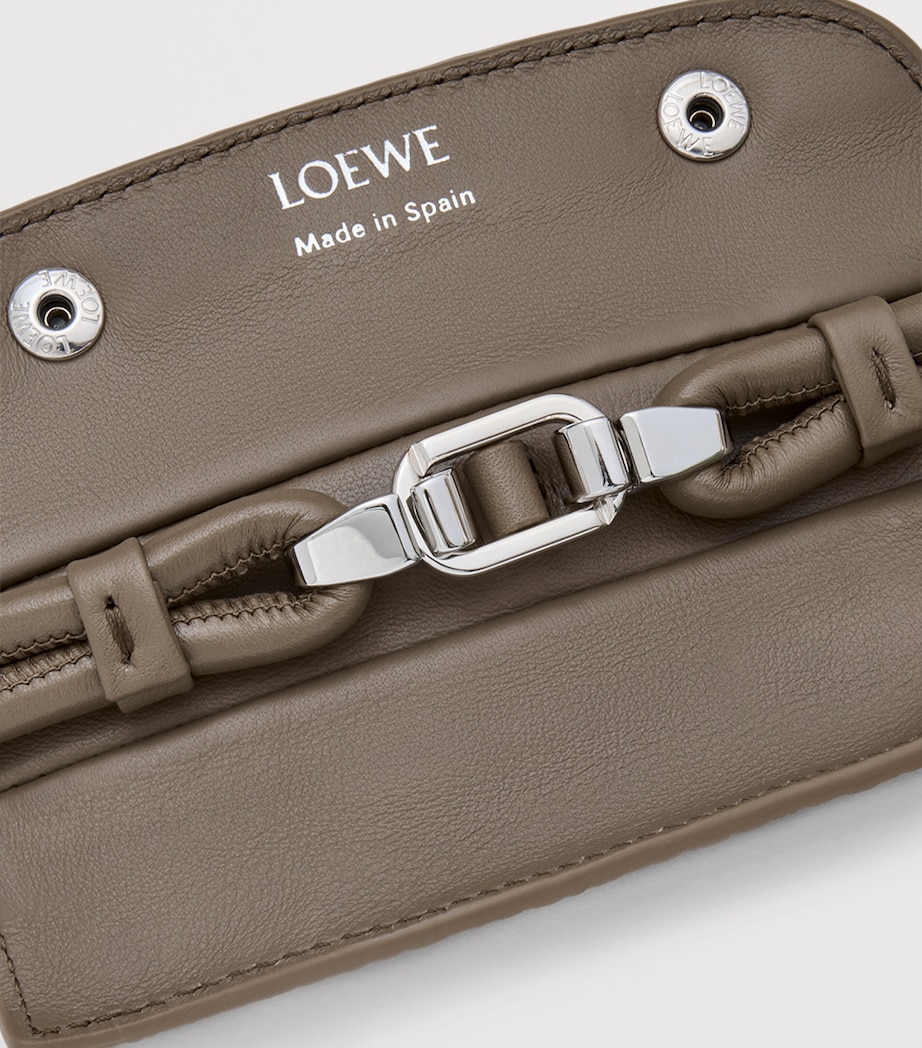 Large Grained Leather Madrid Shoulder Bag TAUPE Image 13