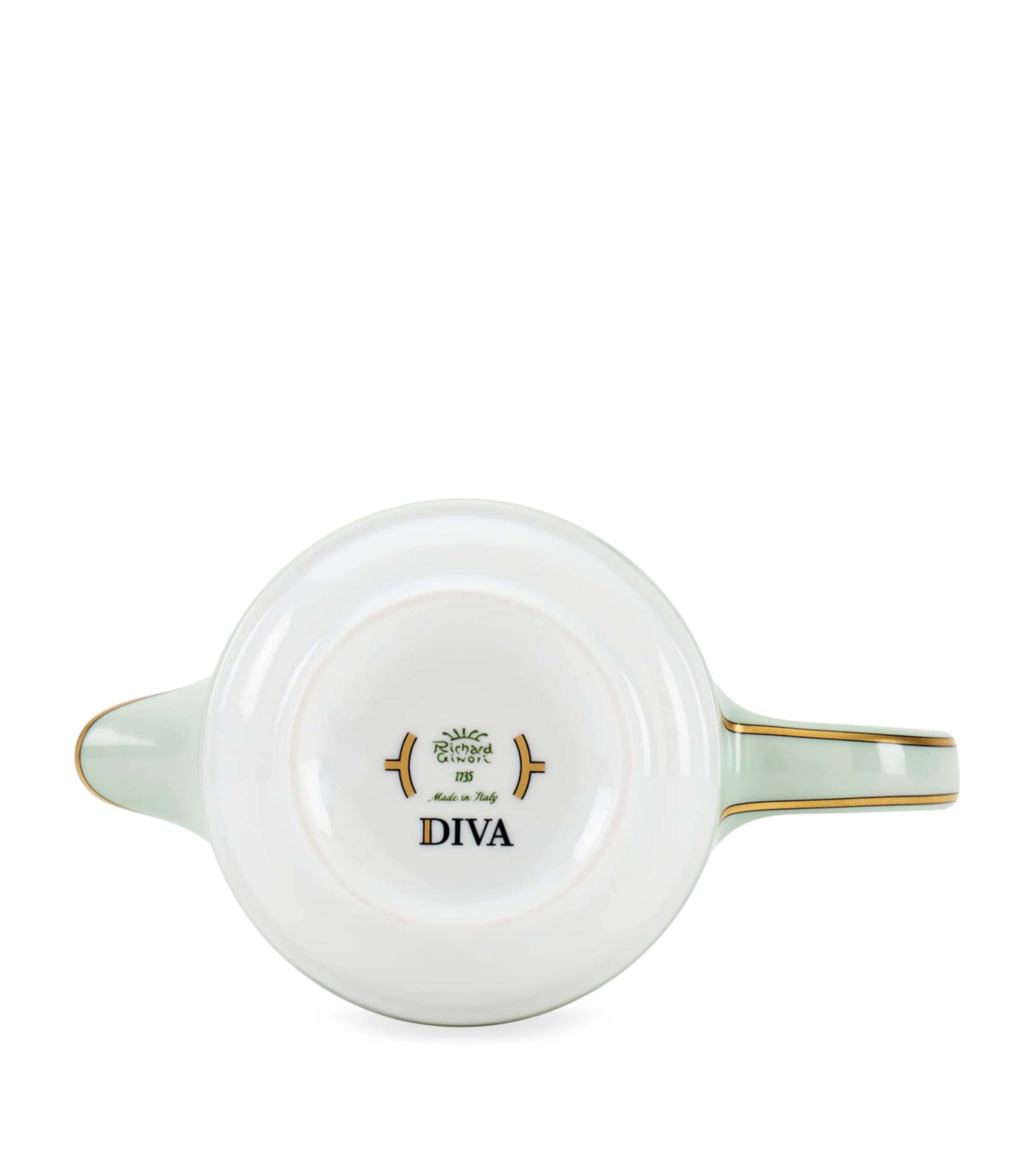 GINORI 1735 Porcelain Colonna Diva Verde Coffee Pot (500ml) Image 3