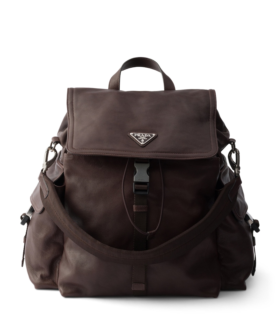 Prada Leather Explore Backpack
