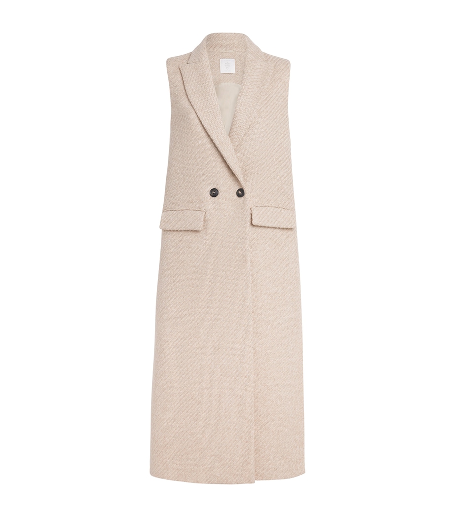 Sleeveless Woven Coat SABBIA Image 1