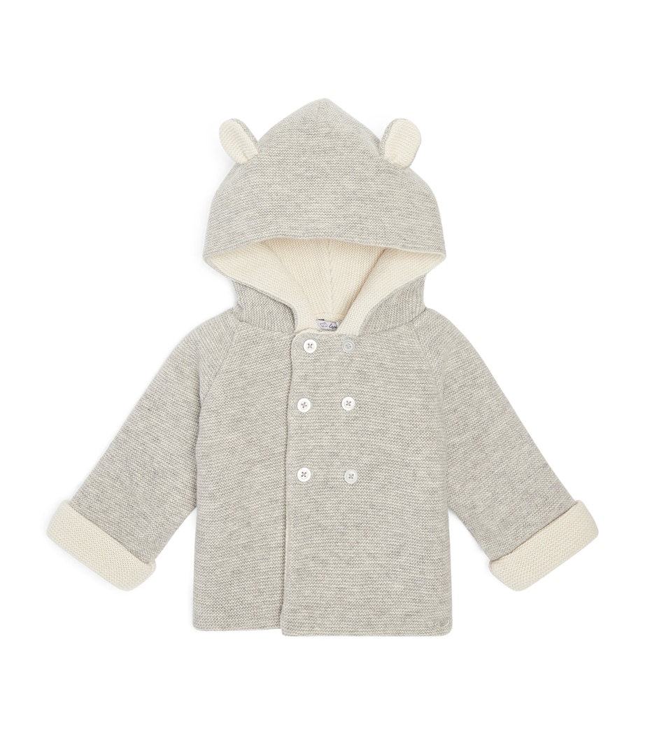 Teddy Coat (1-9 Months) GREY MARL Image 1