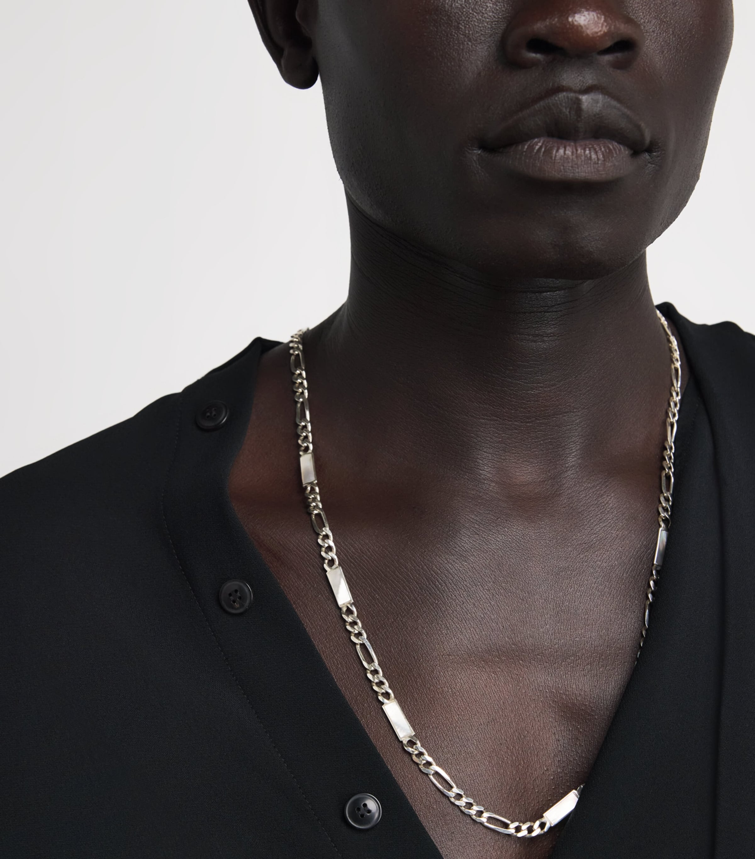 FYR Sterling Silver and Pearl White Base Necklace Silver Image 4