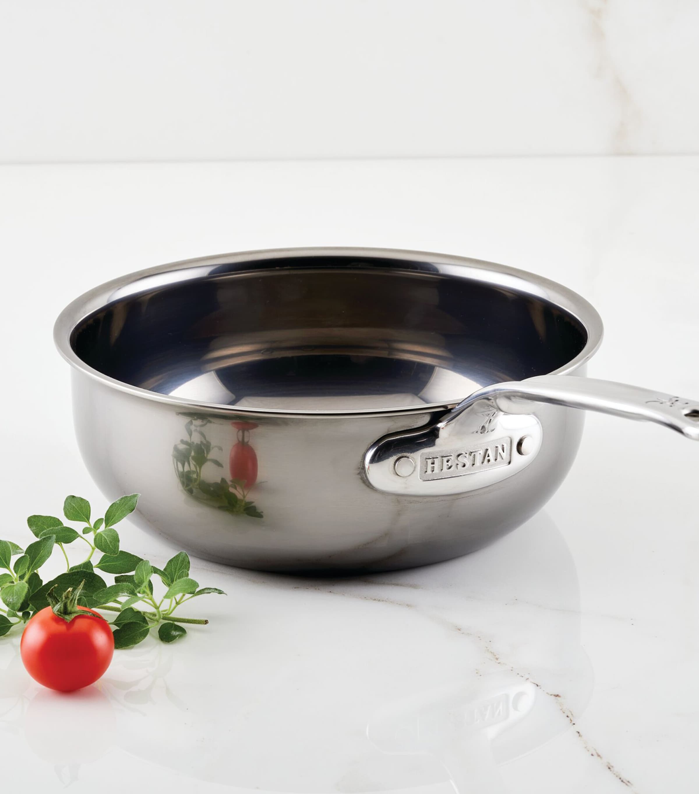 Hestan Stainless Steel NanoBond Saucepan with Lid (22cm) Silver Image 5