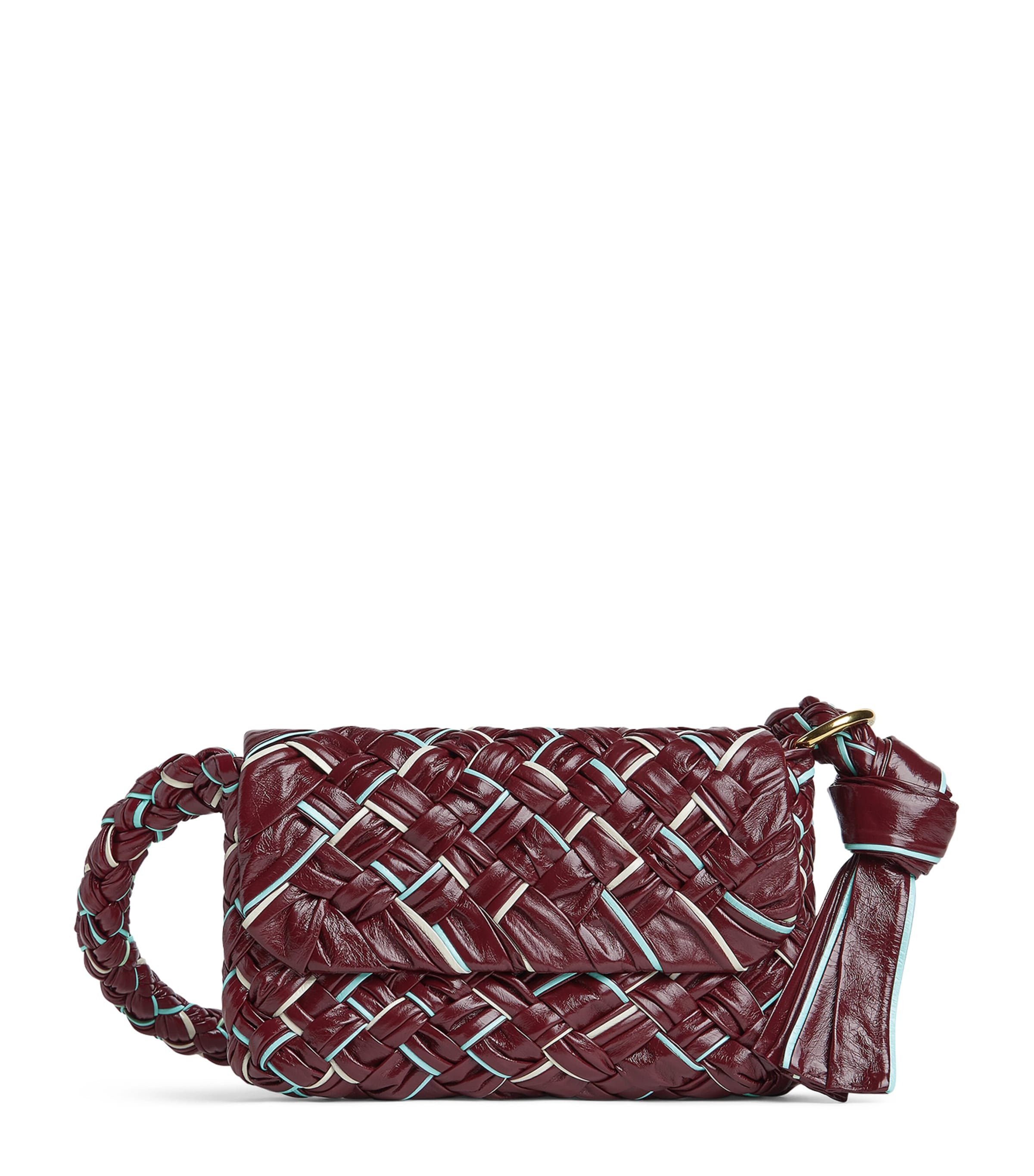 Bottega Veneta Kalimero Città Shoulder Bag In Red