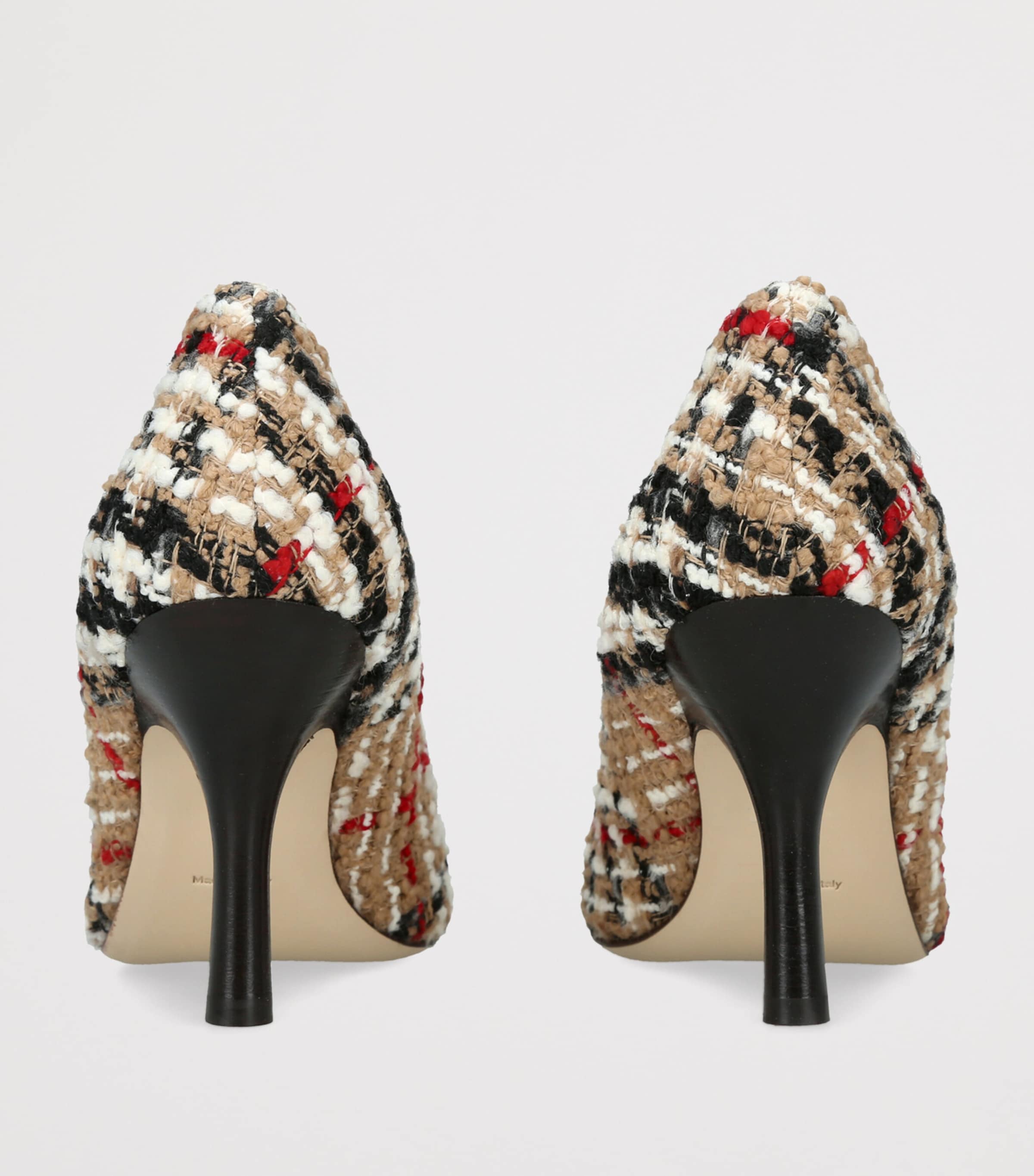 Burberry Tweed Check Dame Pumps​ 90 Beige Comb Image 4
