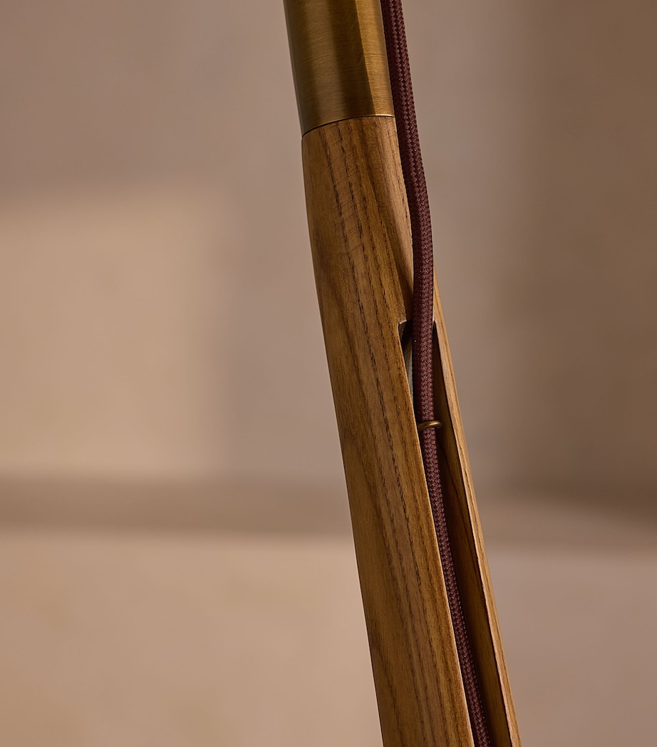 Soho Home Oak Wren Floor Lamp Wood Image 6