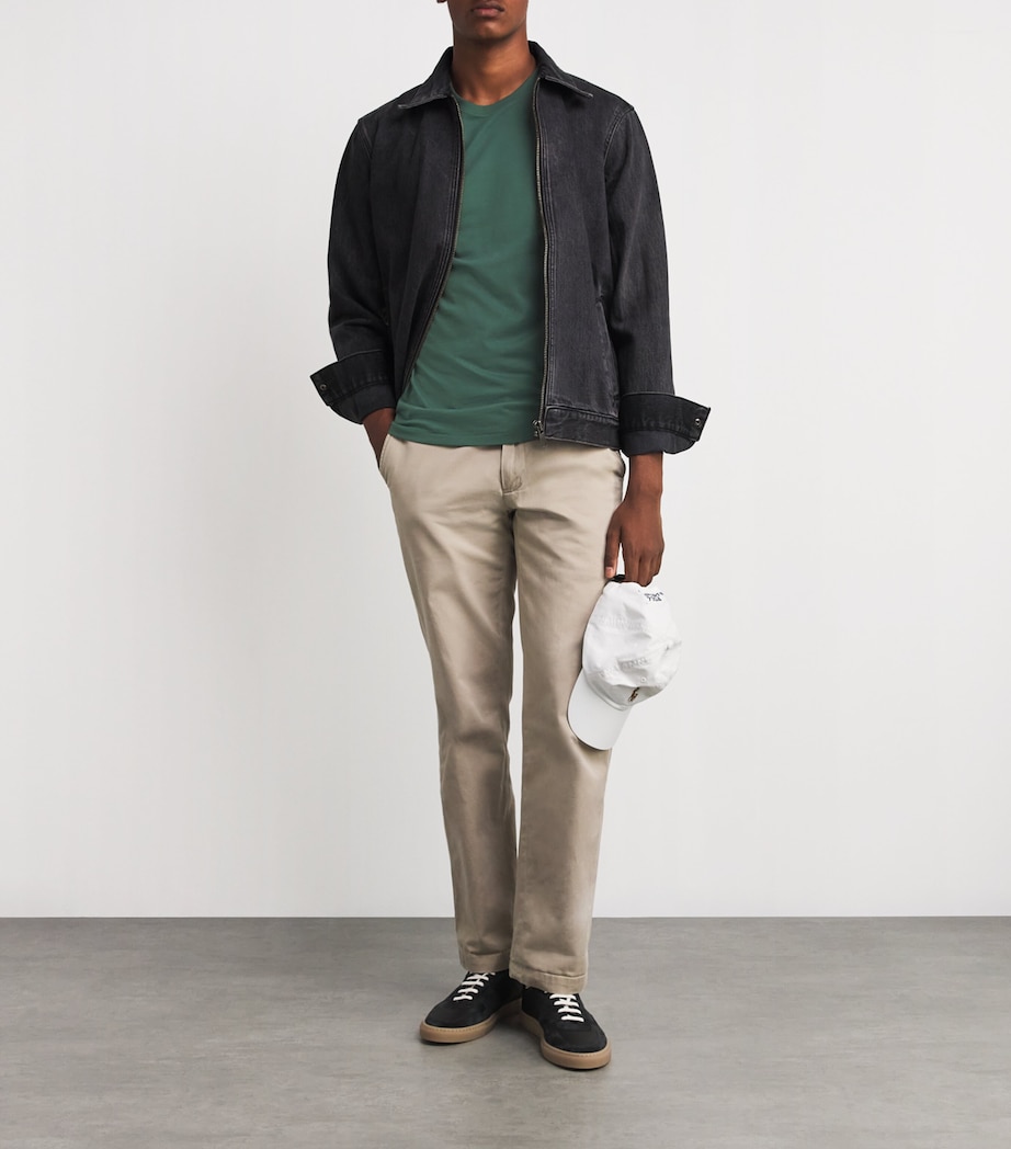 Cotton Custom-Fit Logo T-Shirt GREEN Image 2