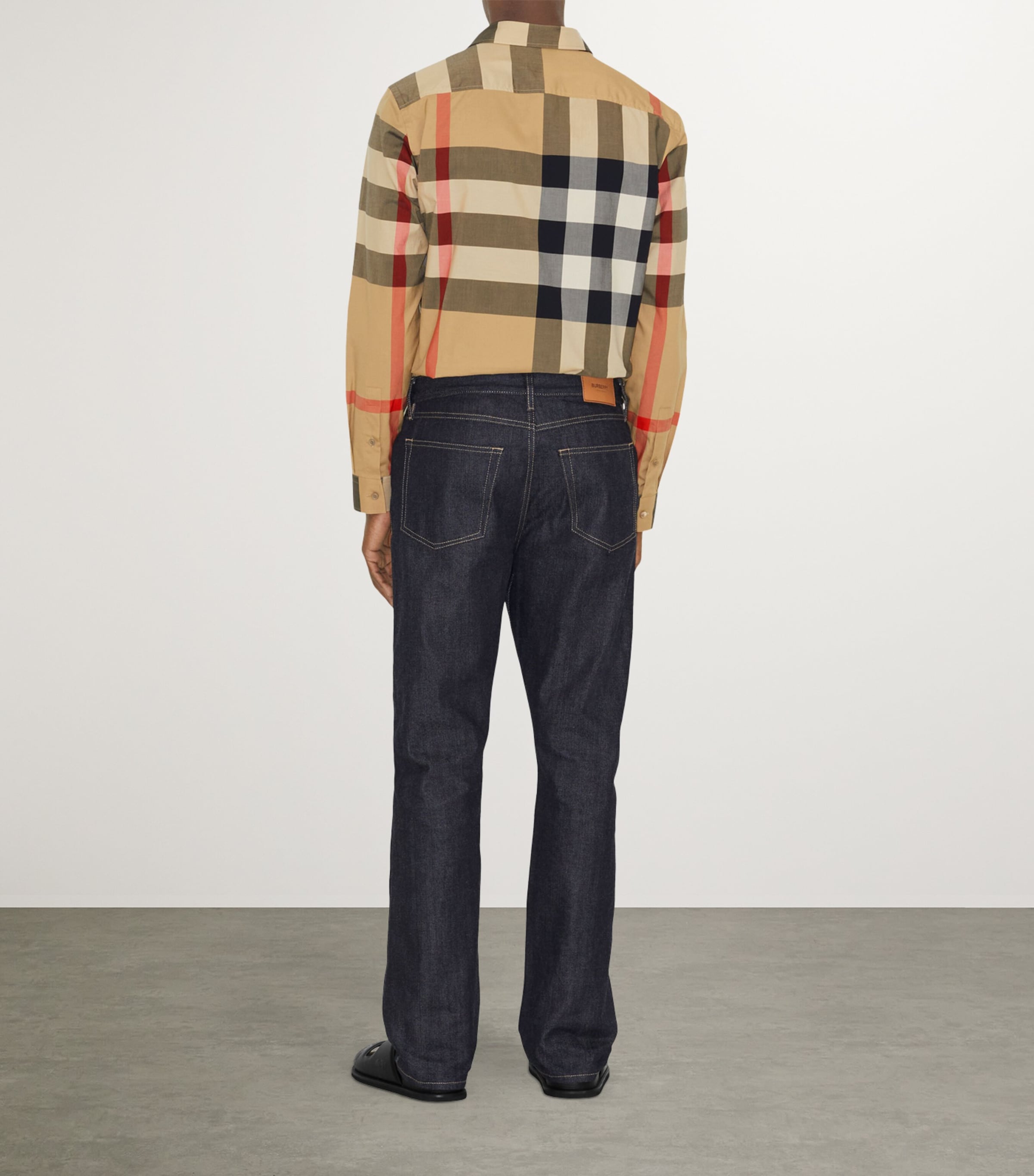 Cotton Enlarged Check Shirt ARCHIVE BEIGE IP CHK Image 2