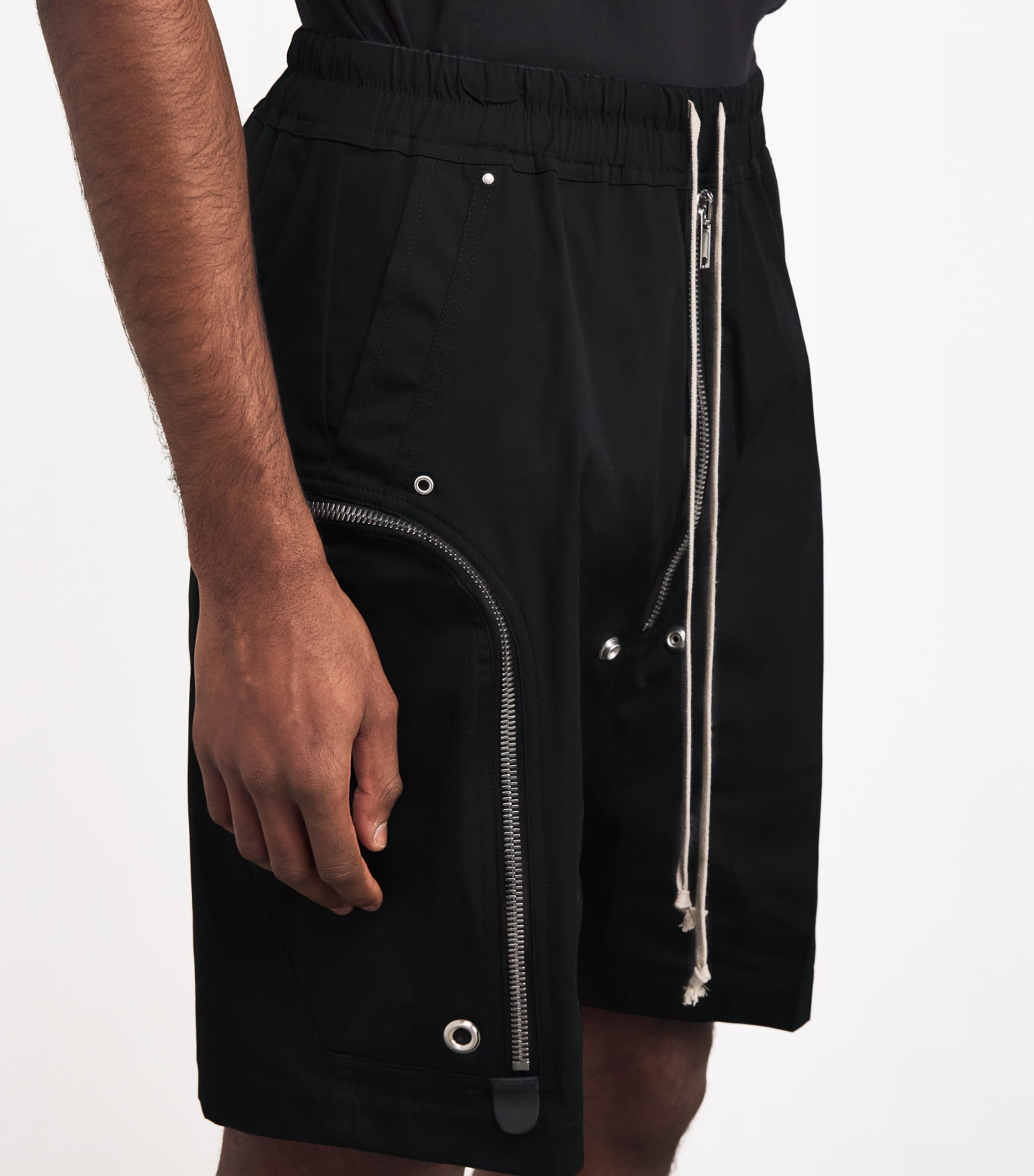 rick owens BAUHAUS BELA（TE）　size46 Rick Owens Black Bauhaus Bela Cargo Shorts | Harrods UK