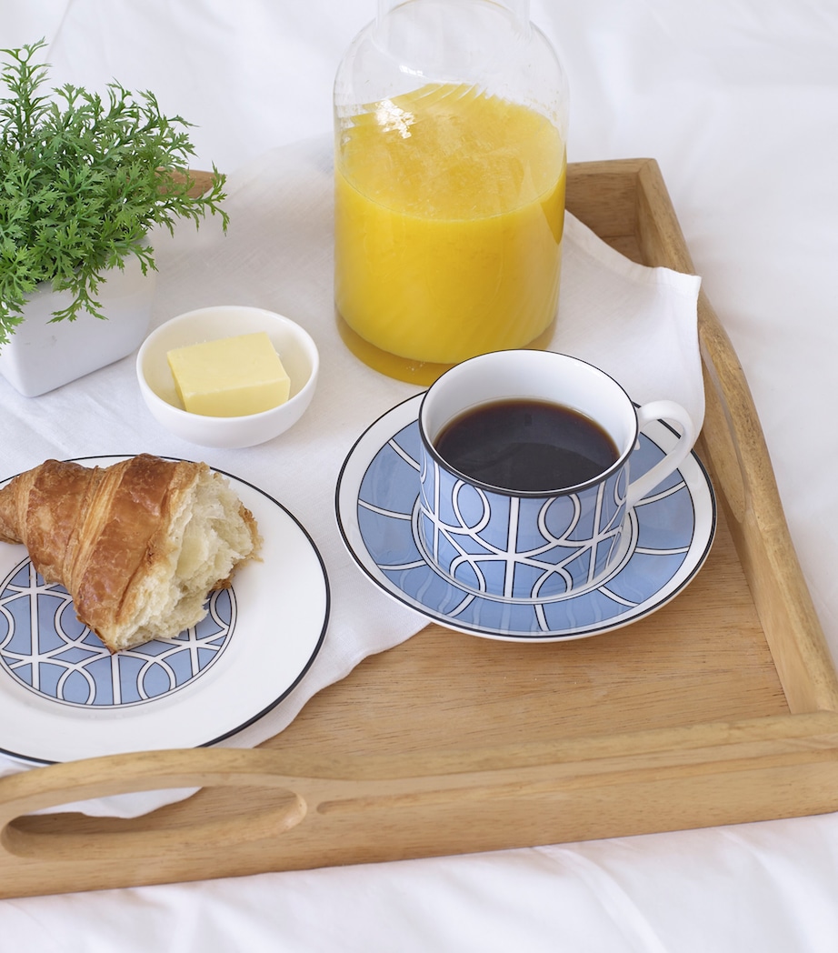 Loop Teacup And Saucer BLUE Image 2