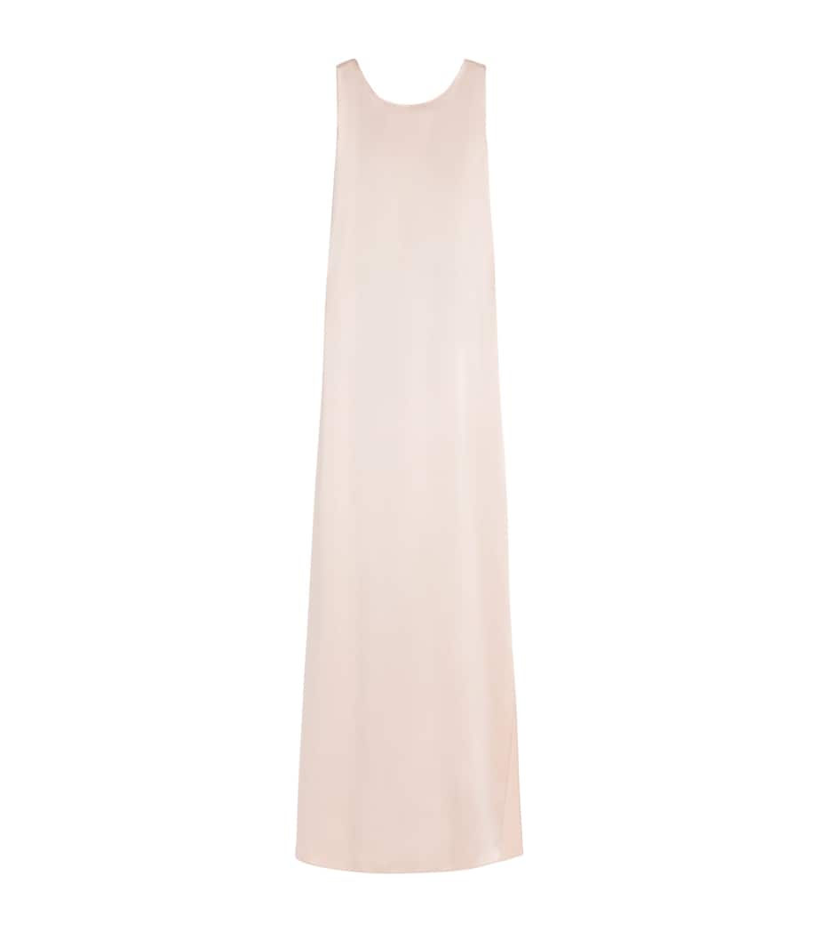 Max Mara Womens Silk Maxi Dress Powder Image 1