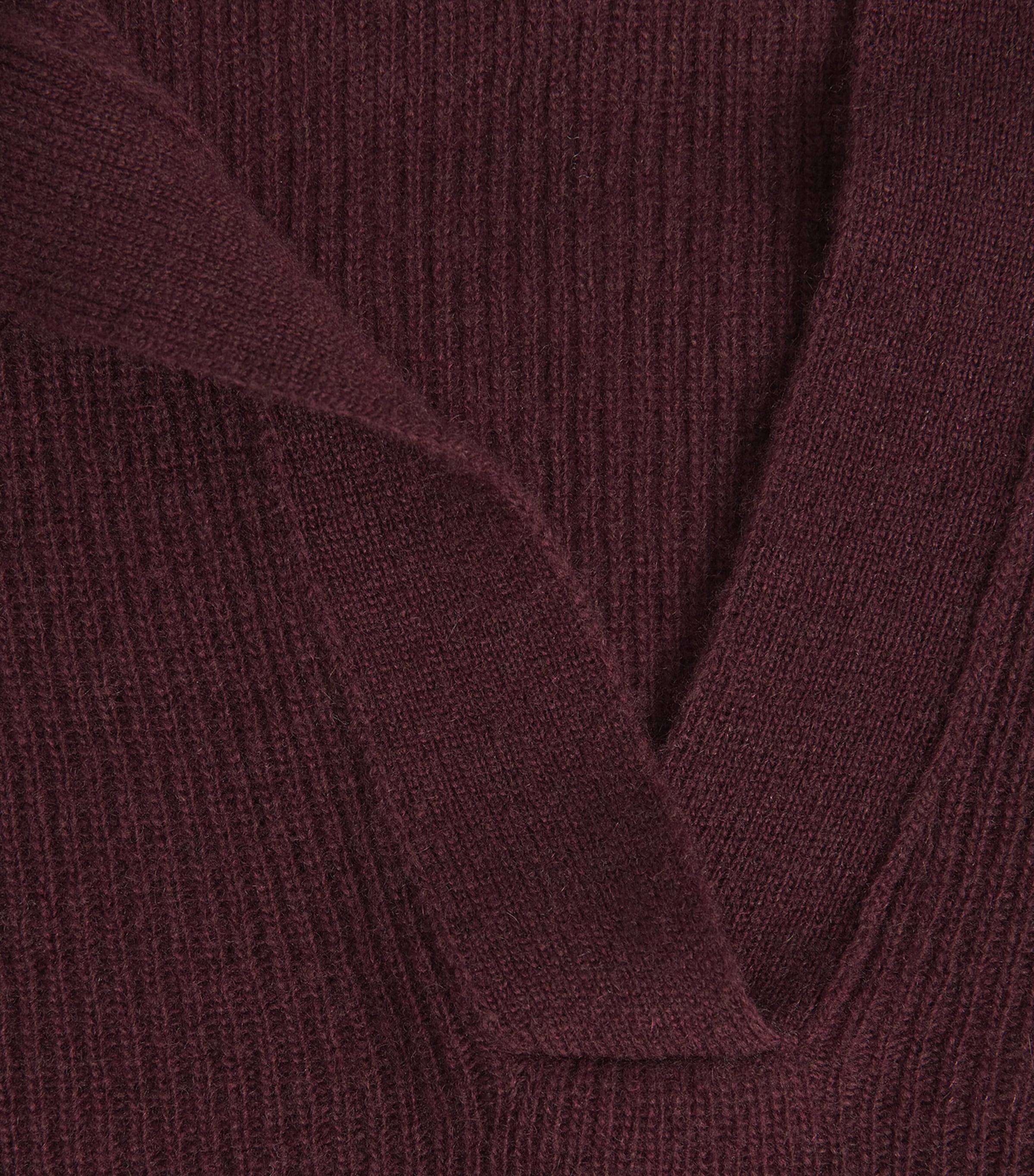 Citizens of Humanity Womens Wool-Cashmere Simone Polo Sweater Burgundy Image 6