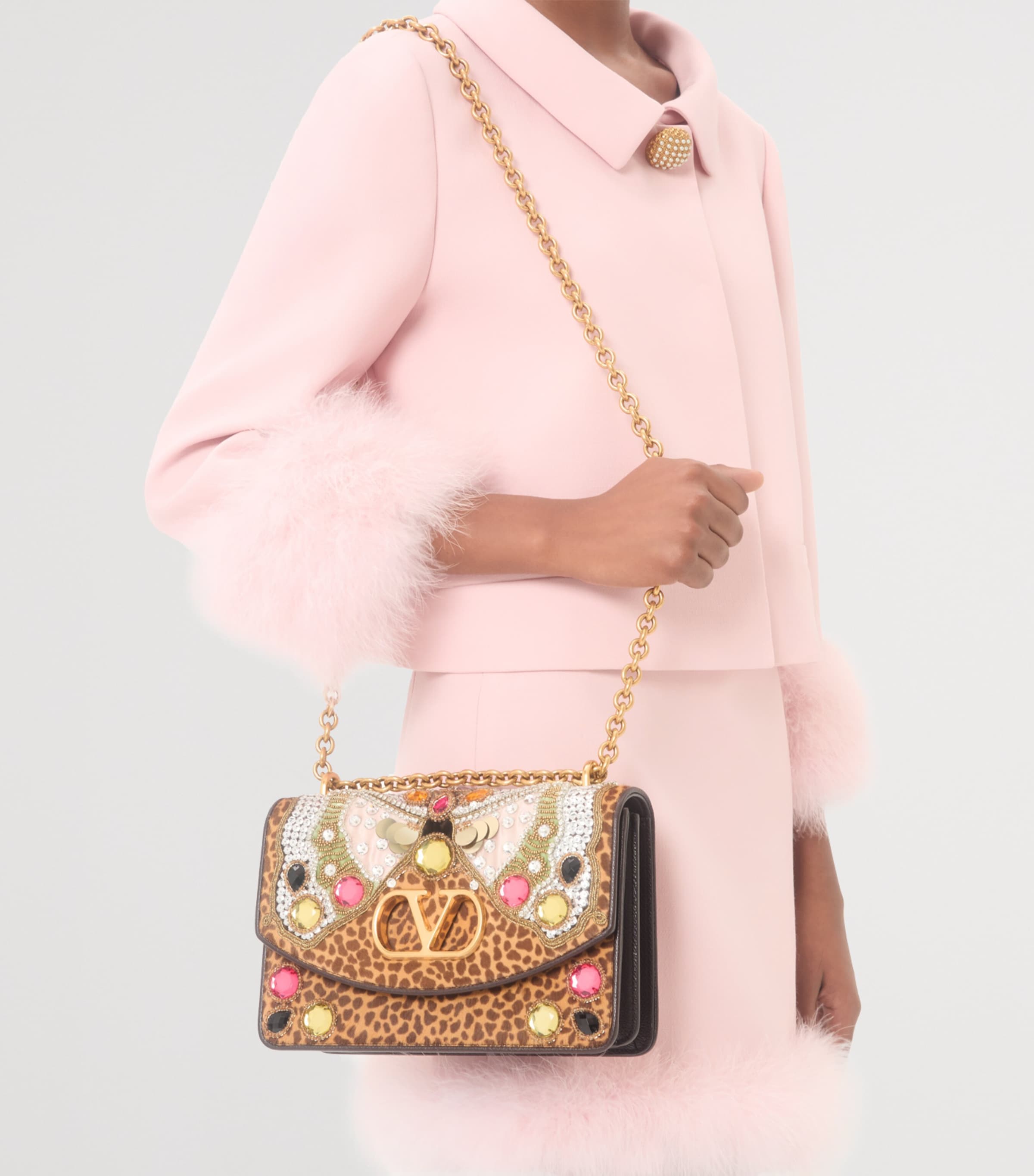 Embellished Vain Shoulder Bag 9ZA Image 6