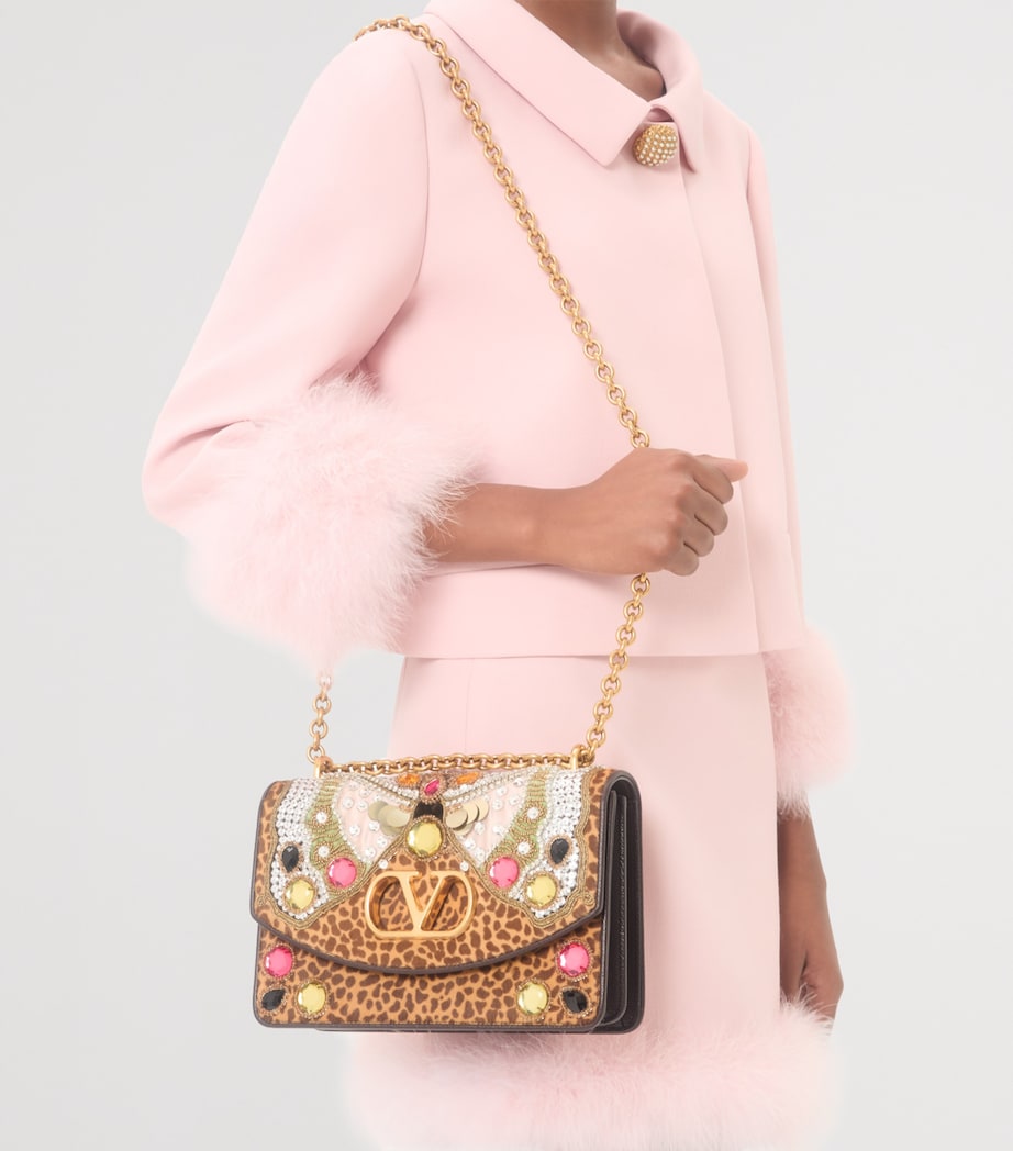 Embellished Vain Shoulder Bag 9ZA Image 6