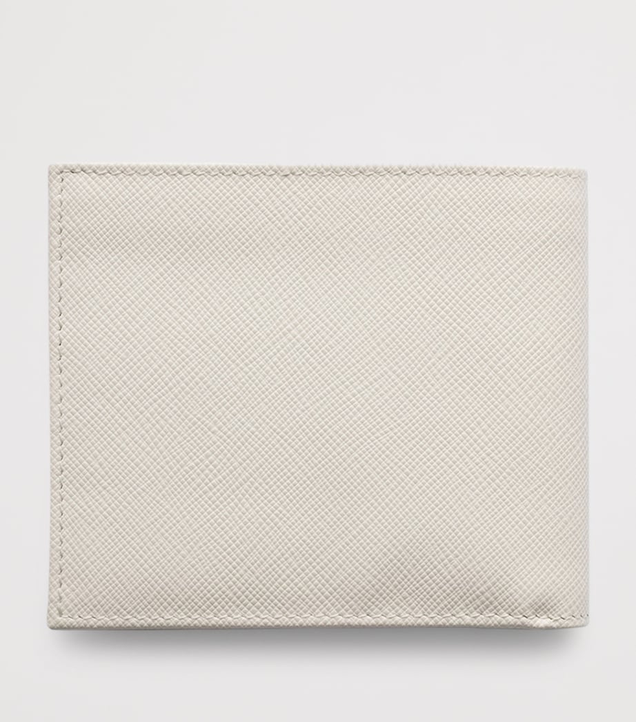 Prada Saffiano Leather Wallet Neutral Image 3