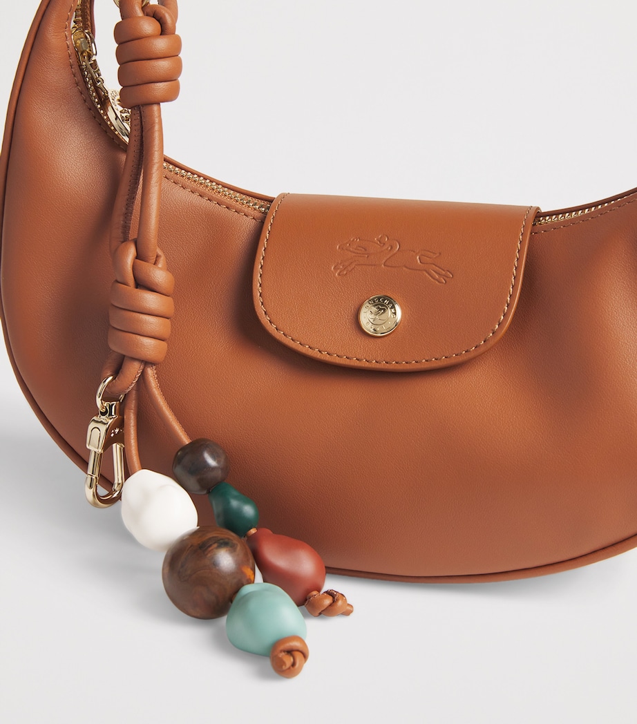 Longchamp Medium Leather Le Pliage Xtra Shoulder Bag Cashew Image 4