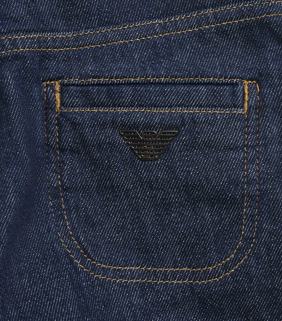 Emporio Armani Kids Straight Jeans (4-16 Years) Blue Denim Image 3