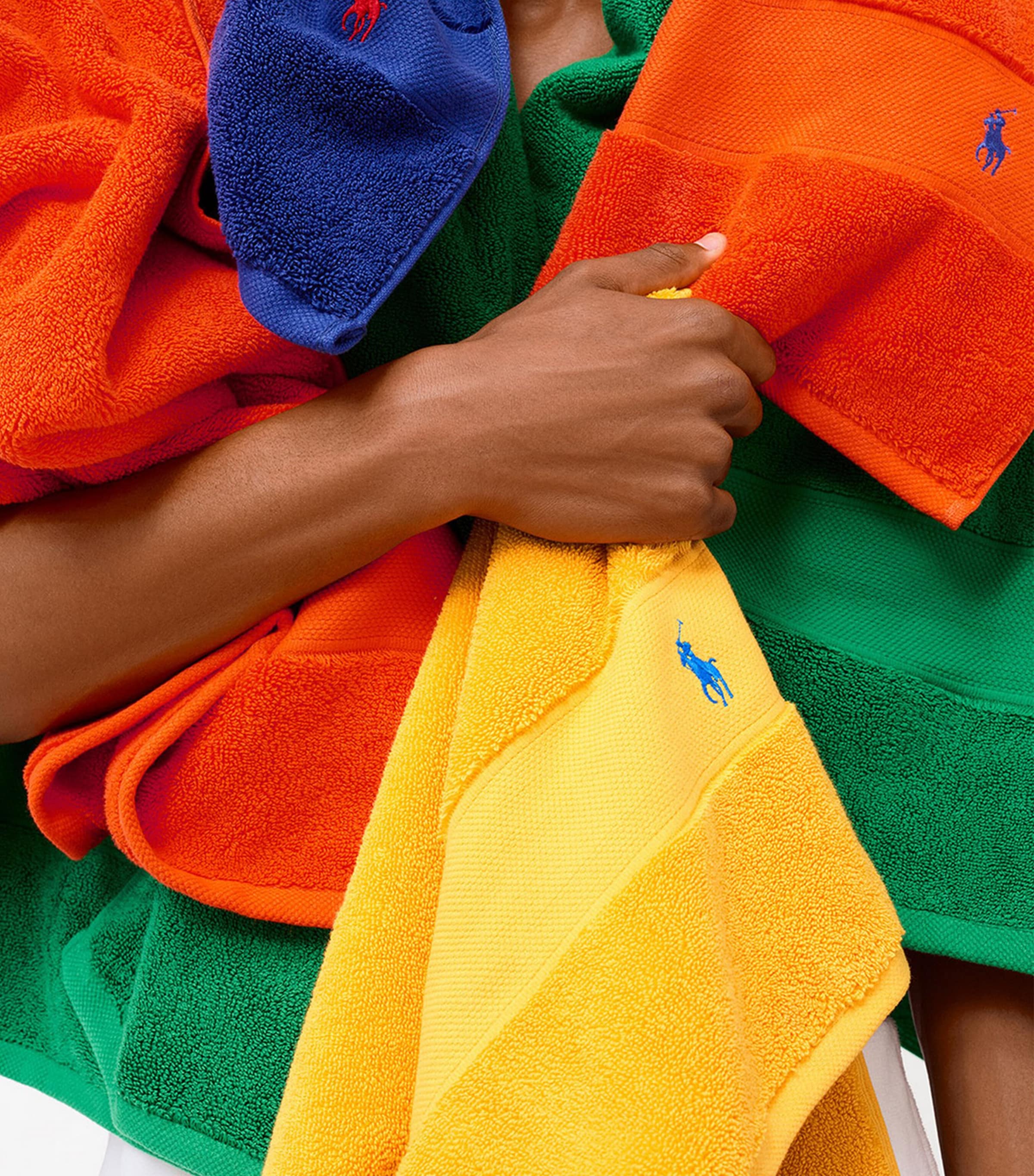 Ralph Lauren Home Polo Player Bath Towel (70cm x 140cm) Sailing Orange Image 3