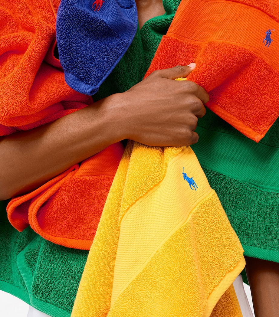 Polo Player Bath Towel (70cm x 140cm) SAILING ORANGE Image 3