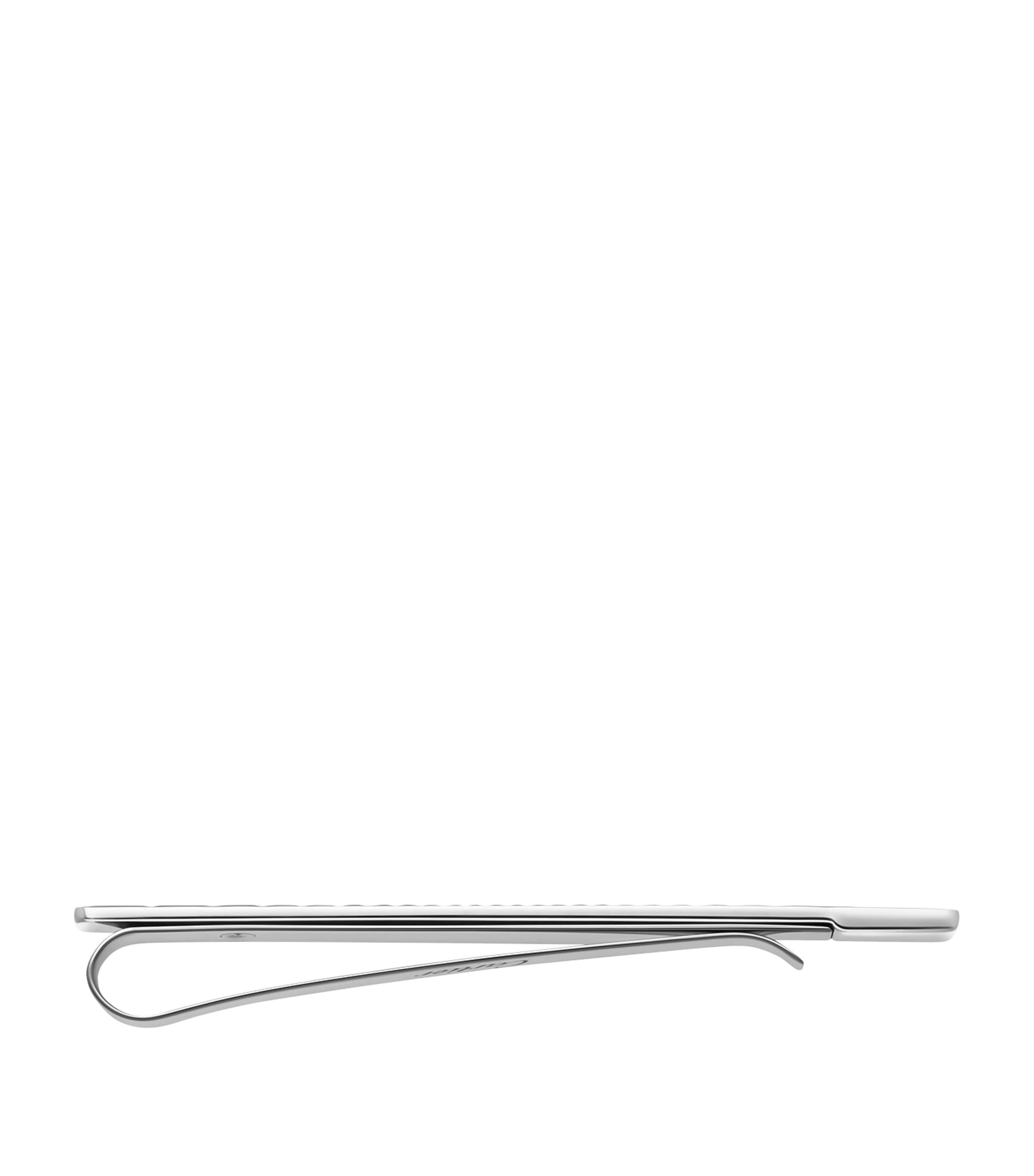 Cartier Stainless Steel Double C Tie Clip Silver Image 2