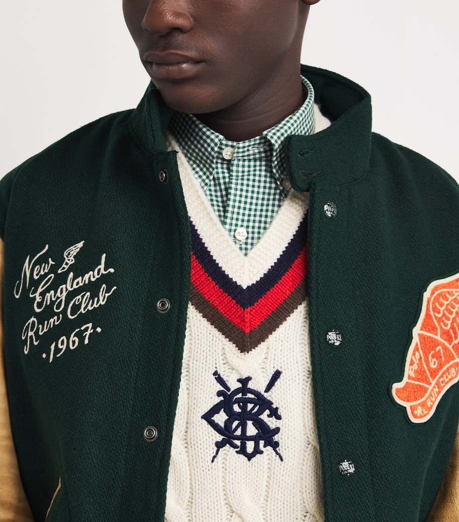 New England Bomber Jacket GREEN Image 6